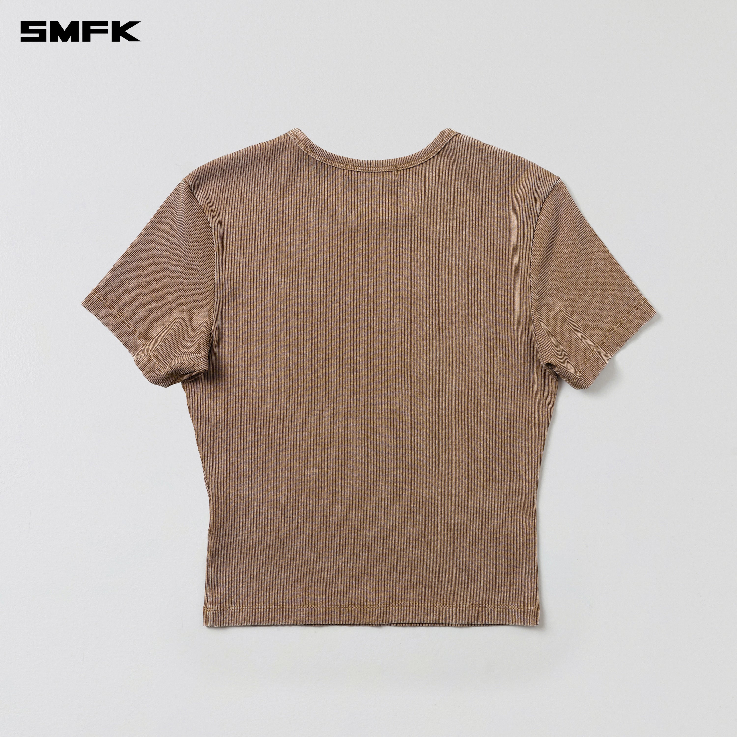 VINTAGE VANISH SILK TEE/GARMENT DYE VANISH BROWN