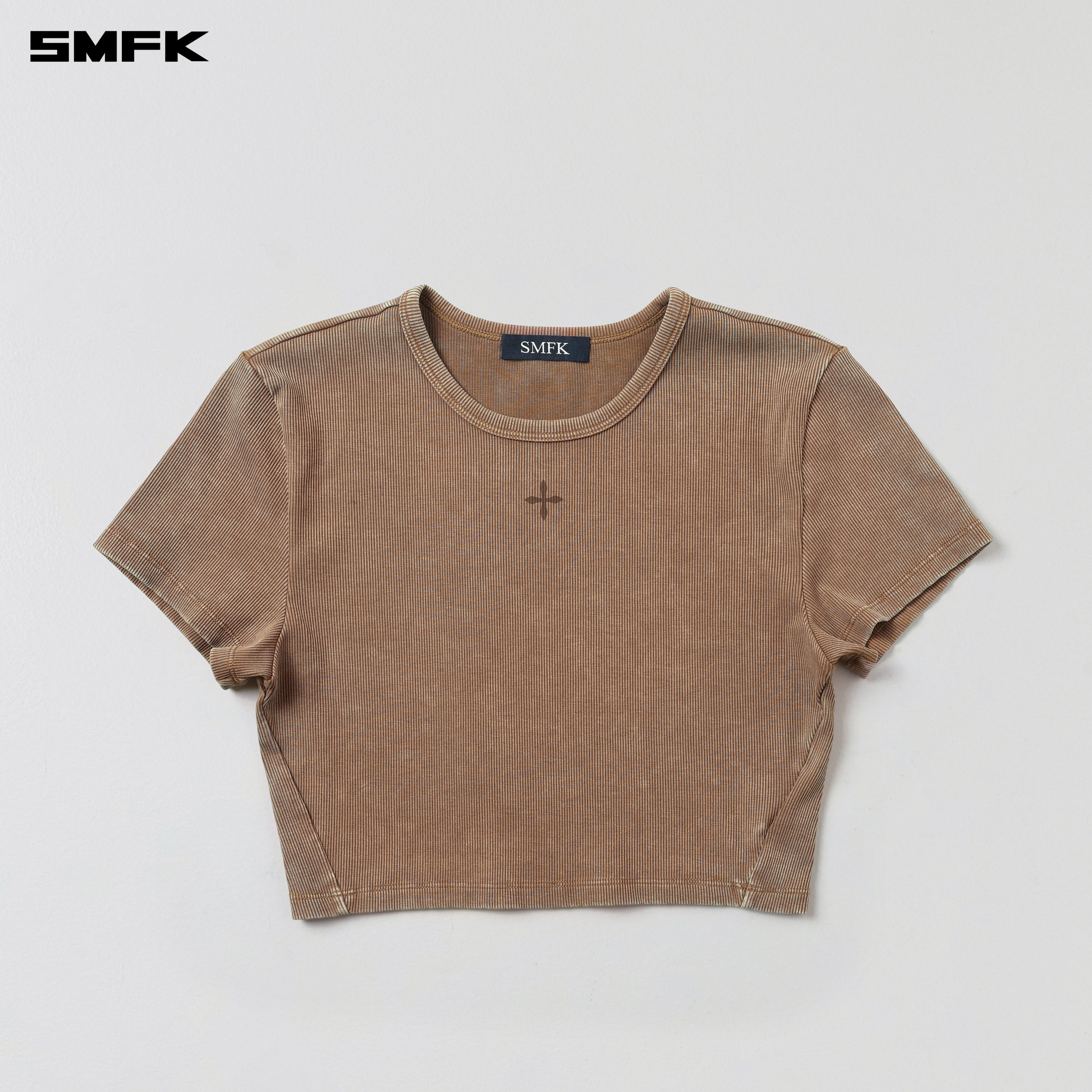 VINTAGE VANISH SILK SHORT TEE/GARMENT DYE VANISH BROWN