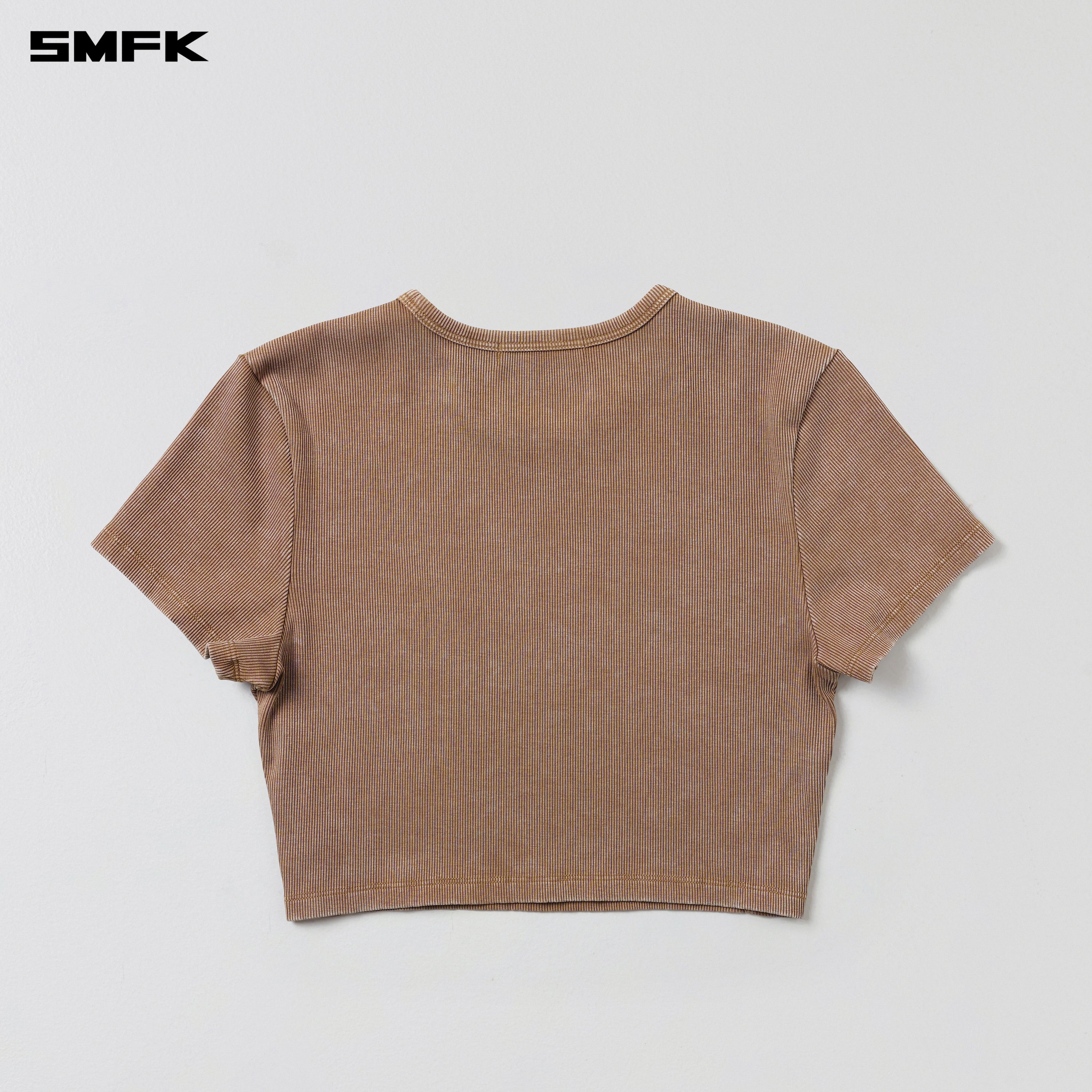 VINTAGE VANISH SILK SHORT TEE/GARMENT DYE VANISH BROWN