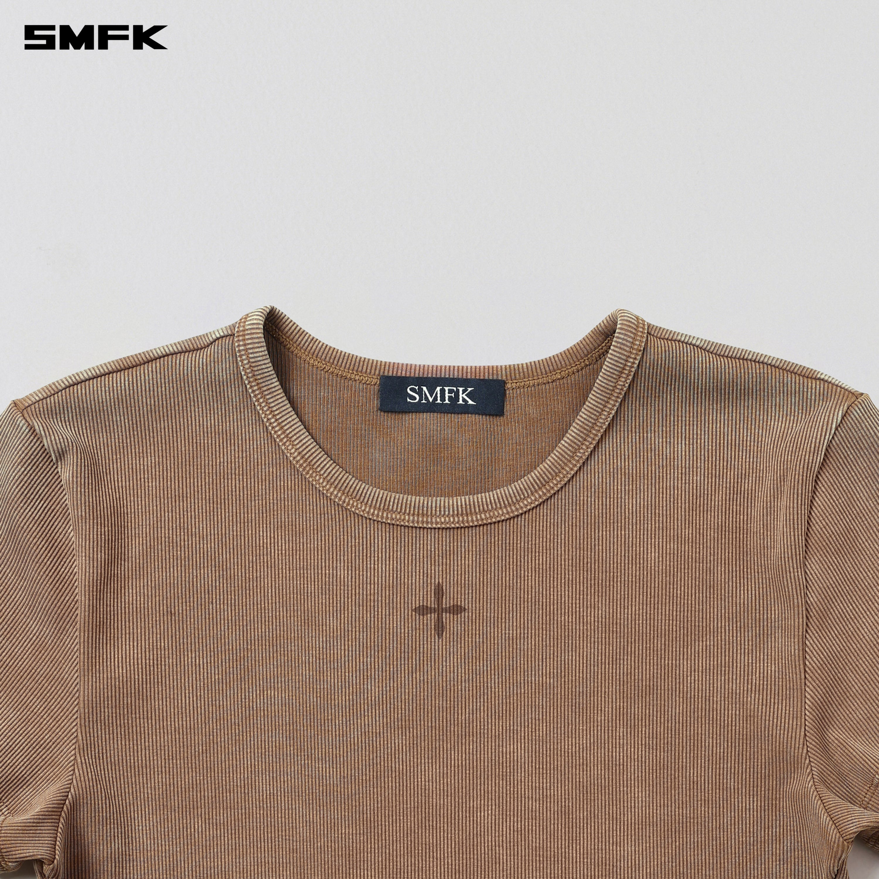 VINTAGE VANISH SILK SHORT TEE/GARMENT DYE VANISH BROWN