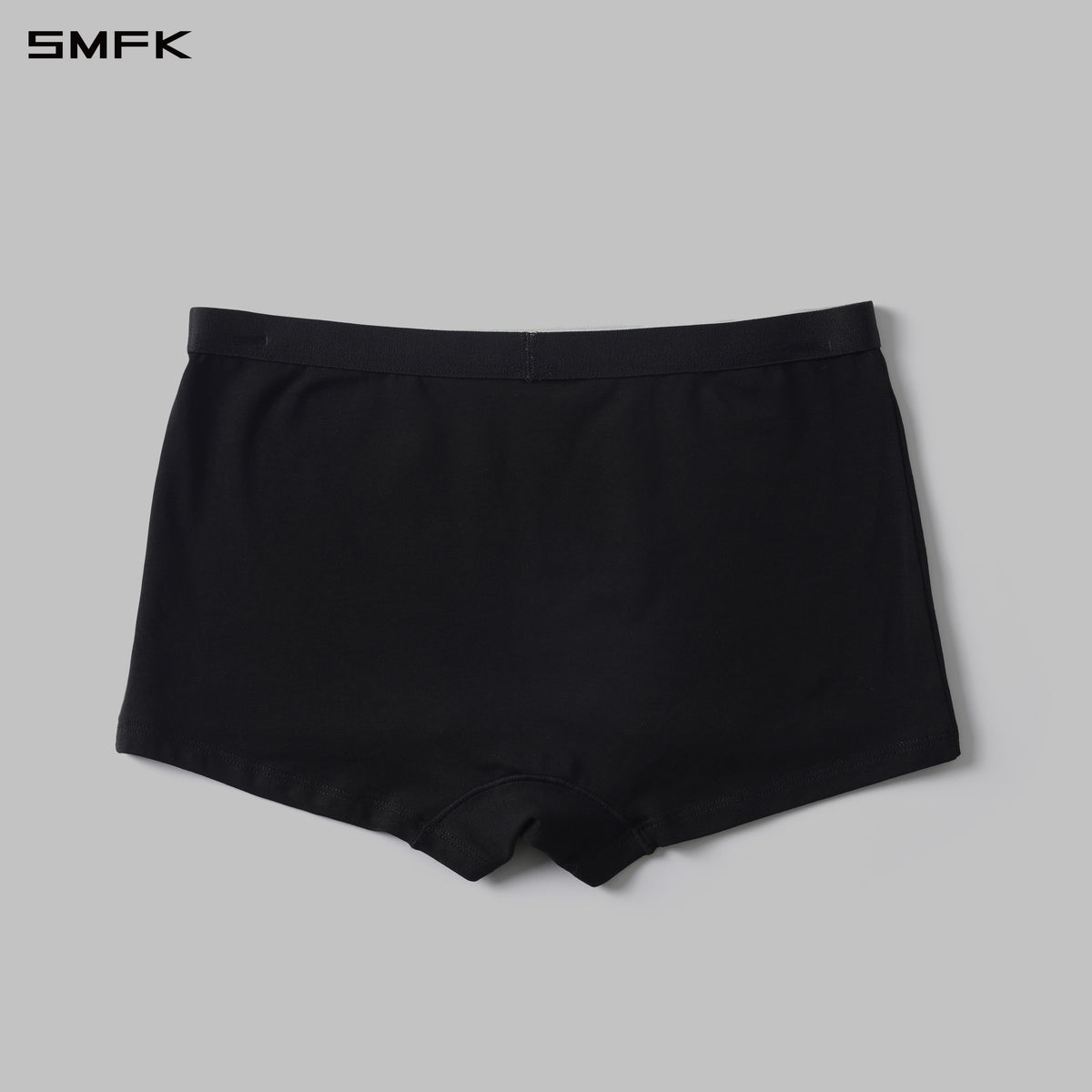 POISE FLAT SPORTS UNDERPANTS-2P/COMBED COTTON+SPANDEX WILD BLACK