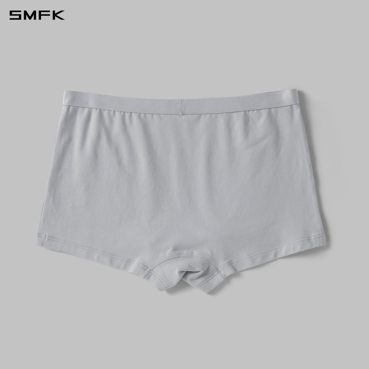 POISE FLAT SPORTS UNDERPANTS-2P/COMBED COTTON+SPANDEX GLACIER GREY