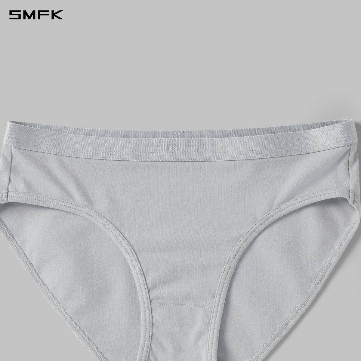 POISE TRIANGLE SPORTS UNDERPANTS-2P/COMBED COTTON+SPANDEX GLACIER GREY