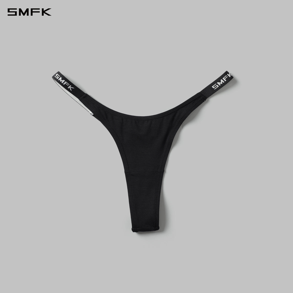 POISE THONG SPORTS UNDERPANTS-2P/LENZING TENCEL+LENZING MODAL WILD BLACK