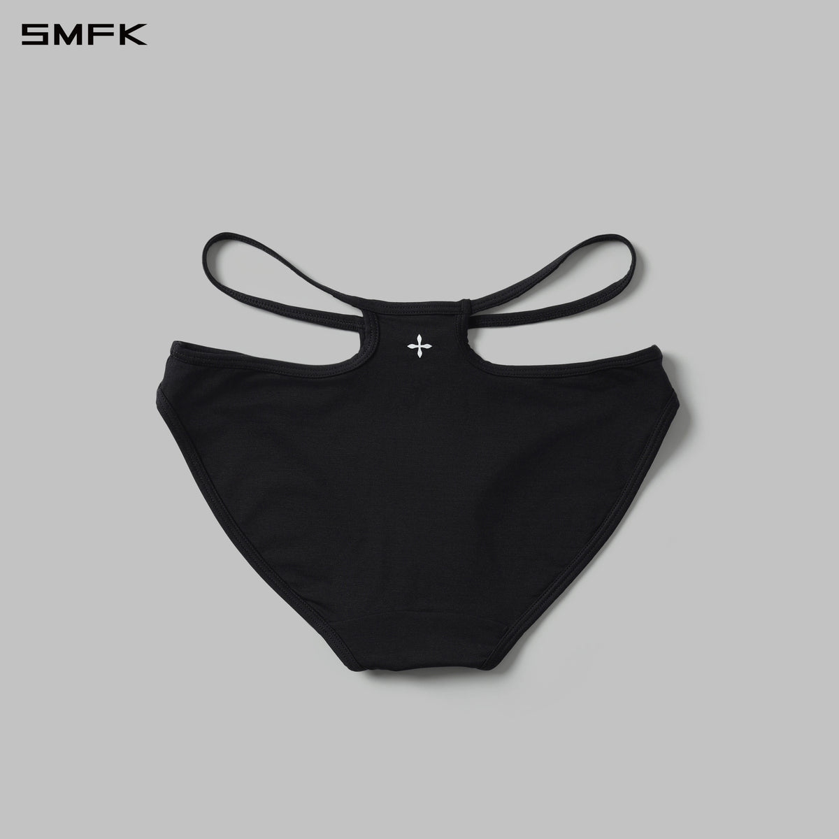 POISE CRISSCROSS STRAP UNDERWEAR-1P/LENZING TENCEL+LENZING MODAL WILD BLACK
