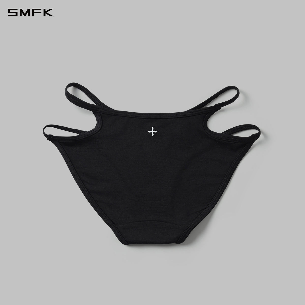 POISE CUT-OUT STRAP UNDERWEAR-1P/LENZING TENCEL+LENZING MODAL WILD BLACK