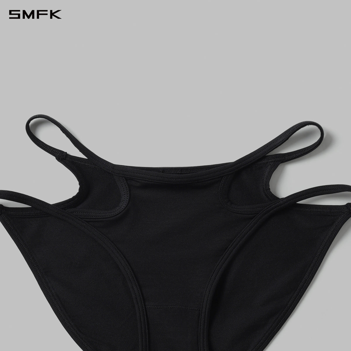 POISE CUT-OUT STRAP UNDERWEAR-1P/LENZING TENCEL+LENZING MODAL WILD BLACK