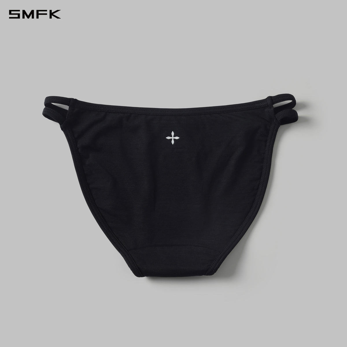 POISE SIDE CUT-OUT TRIANGLE UNDERWEAR-2P/LENZING TENCEL+LENZING MODAL WILD BLACK