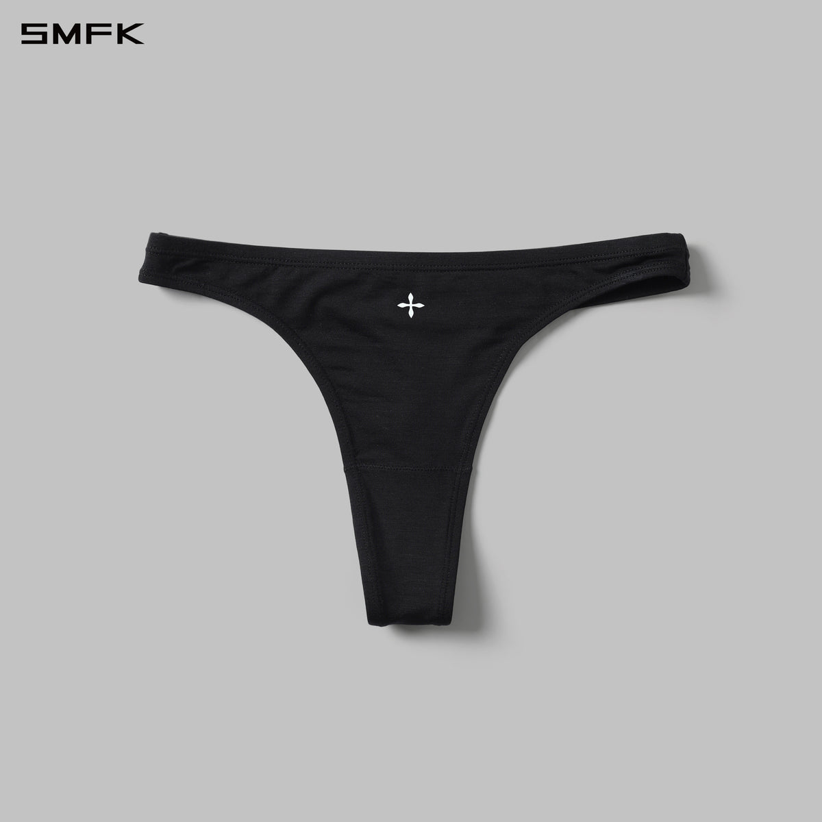 POISE THONG UNDERWEAR-2P/LENZING TENCEL+LENZING MODAL WILD BLACK