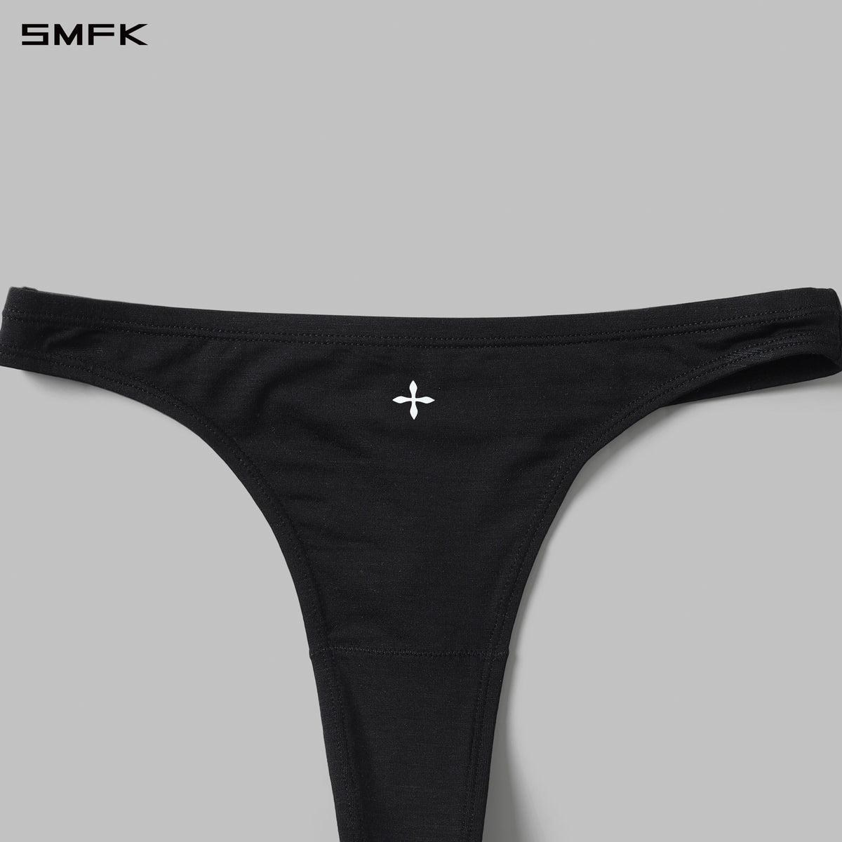 POISE THONG UNDERWEAR-2P/LENZING TENCEL+LENZING MODAL WILD BLACK