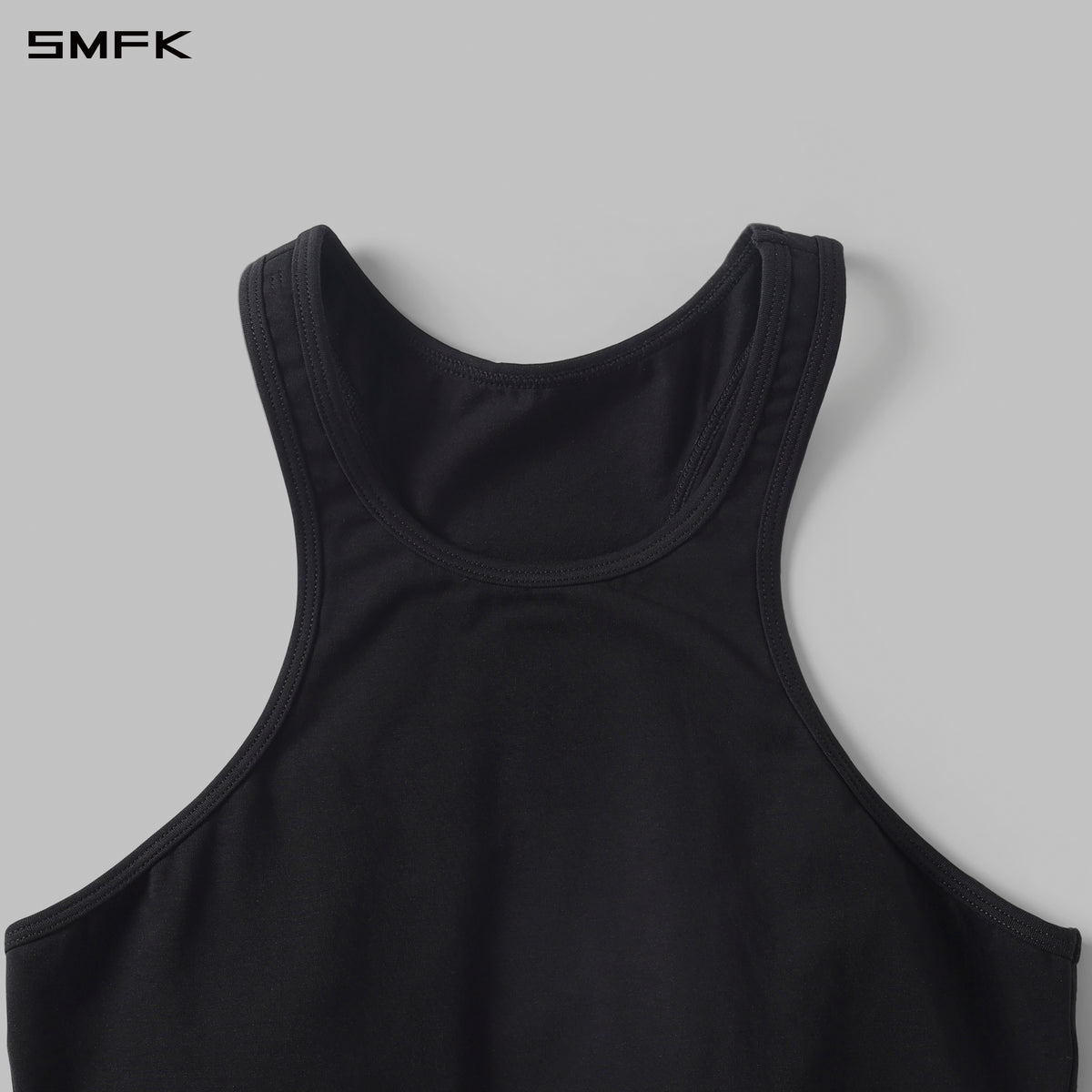 POISE ROUND NECK SPORTS BRALETTE WITH PADDING/COMBED COTTON+SPANDEX WILD BLACK