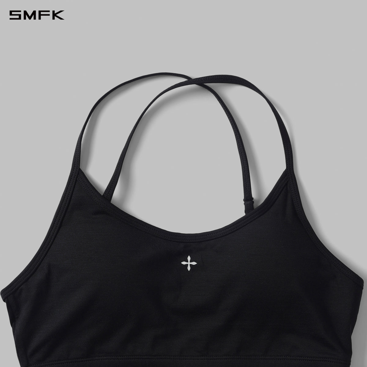 POISE ROUND NECK CROPPED BRALETTE WITH PADDING/LENZING TENCEL+LENZING MODAL WILD BLACK