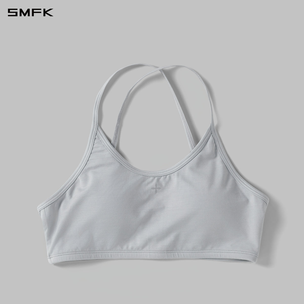 POISE ROUND NECK CROPPED BRALETTE WITH PADDING/LENZING TENCEL+LENZING MODAL GLACIER GREY