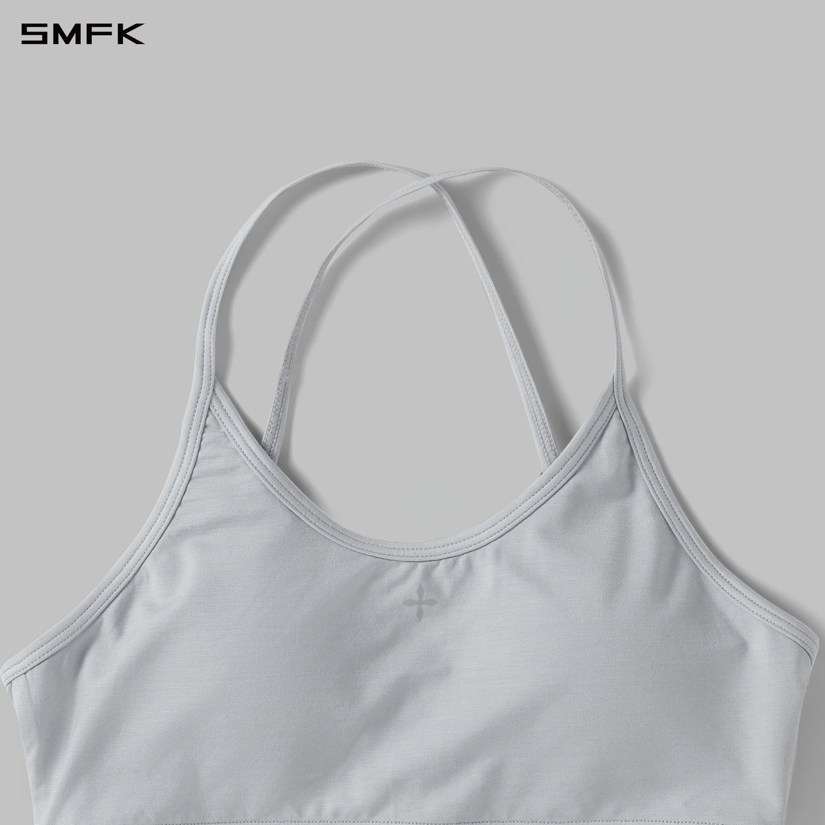POISE ROUND NECK CROPPED BRALETTE WITH PADDING/LENZING TENCEL+LENZING MODAL GLACIER GREY