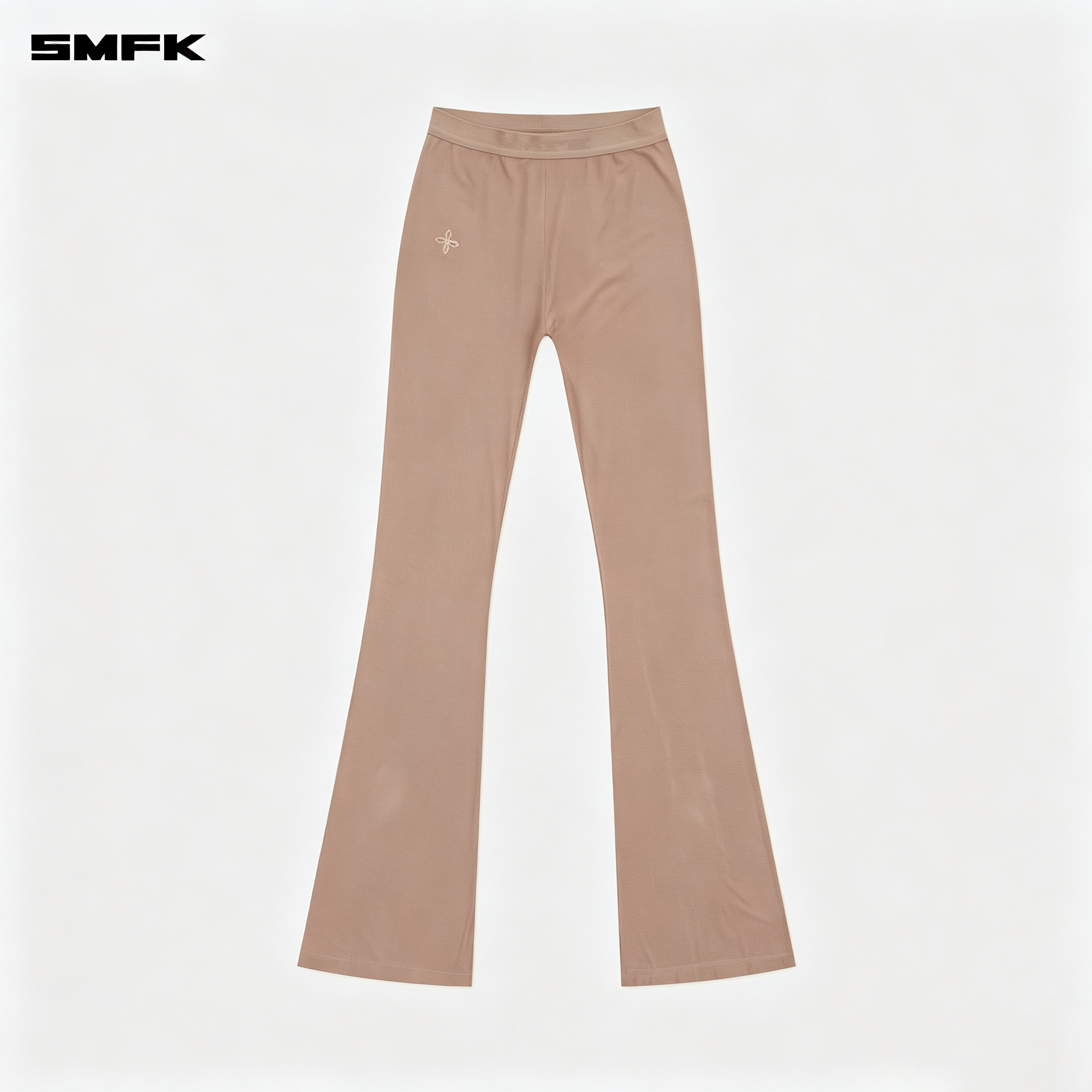 Compass Hug High-Waisted Sports Flared Pants Nude