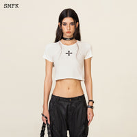 Compass Cross Sport Tights Tee In White
