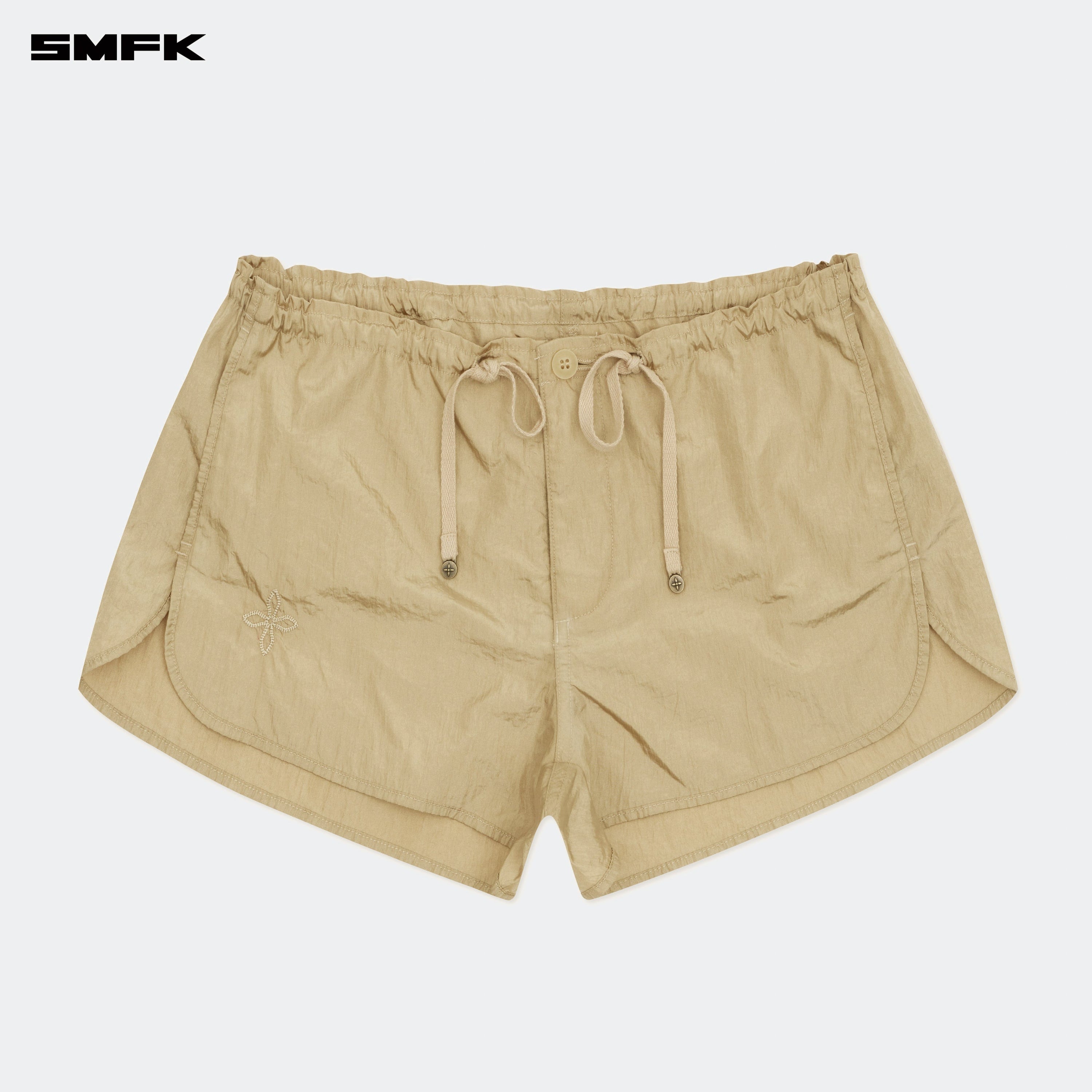 Ancient Myth Alloy Skin Low - Waist Jogging Shorts Gold - SMFK Official