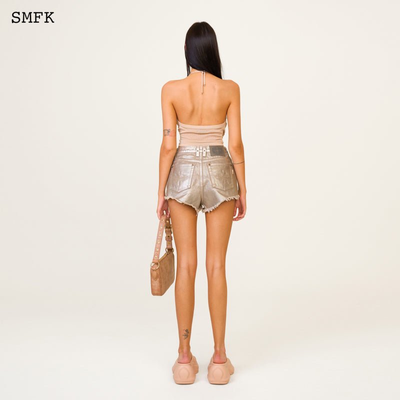 Ancient Myth Golden Snake Short Jeans - SMFK Official