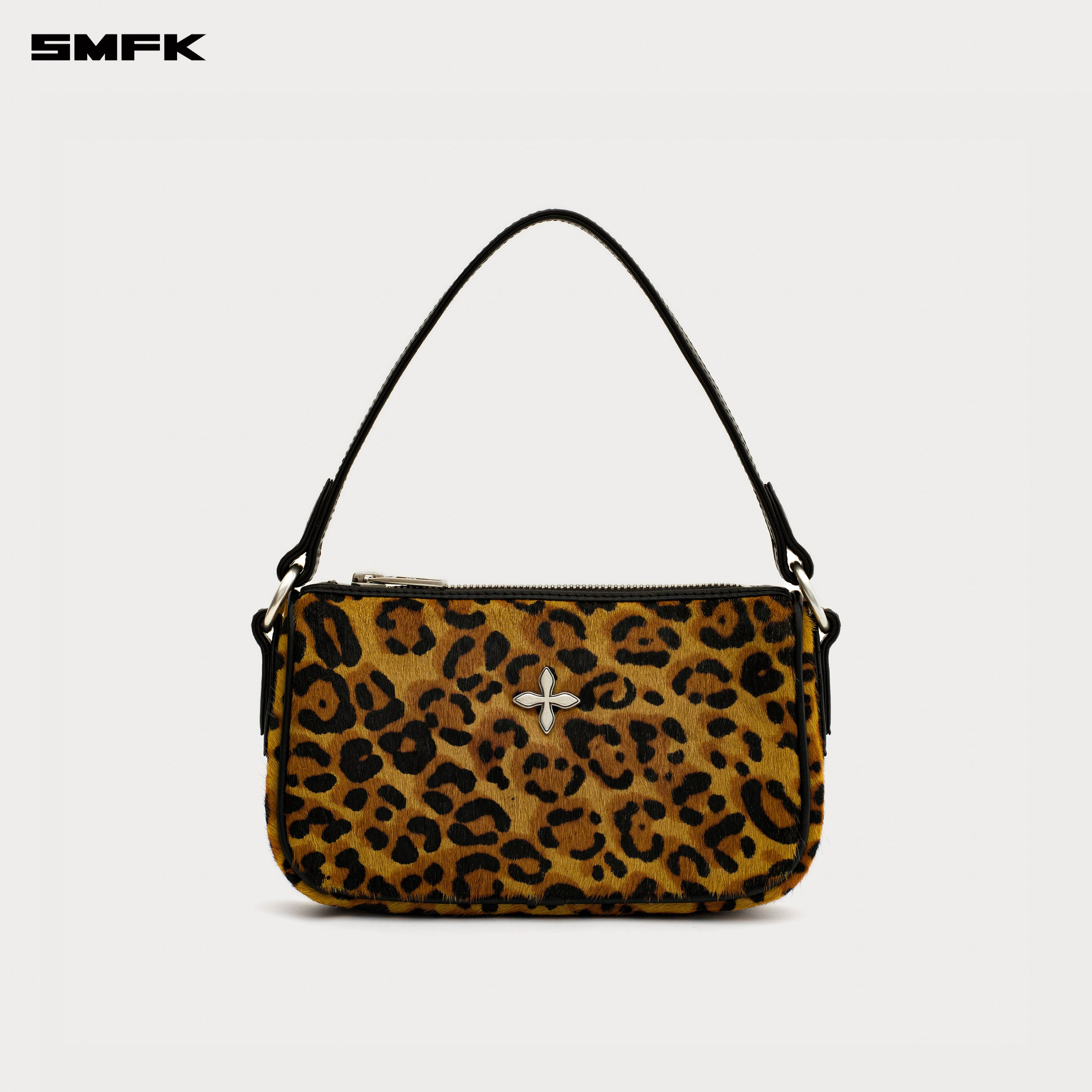 COMPASS BADGE Cross Leopard Bag (Small) - SMFK Official