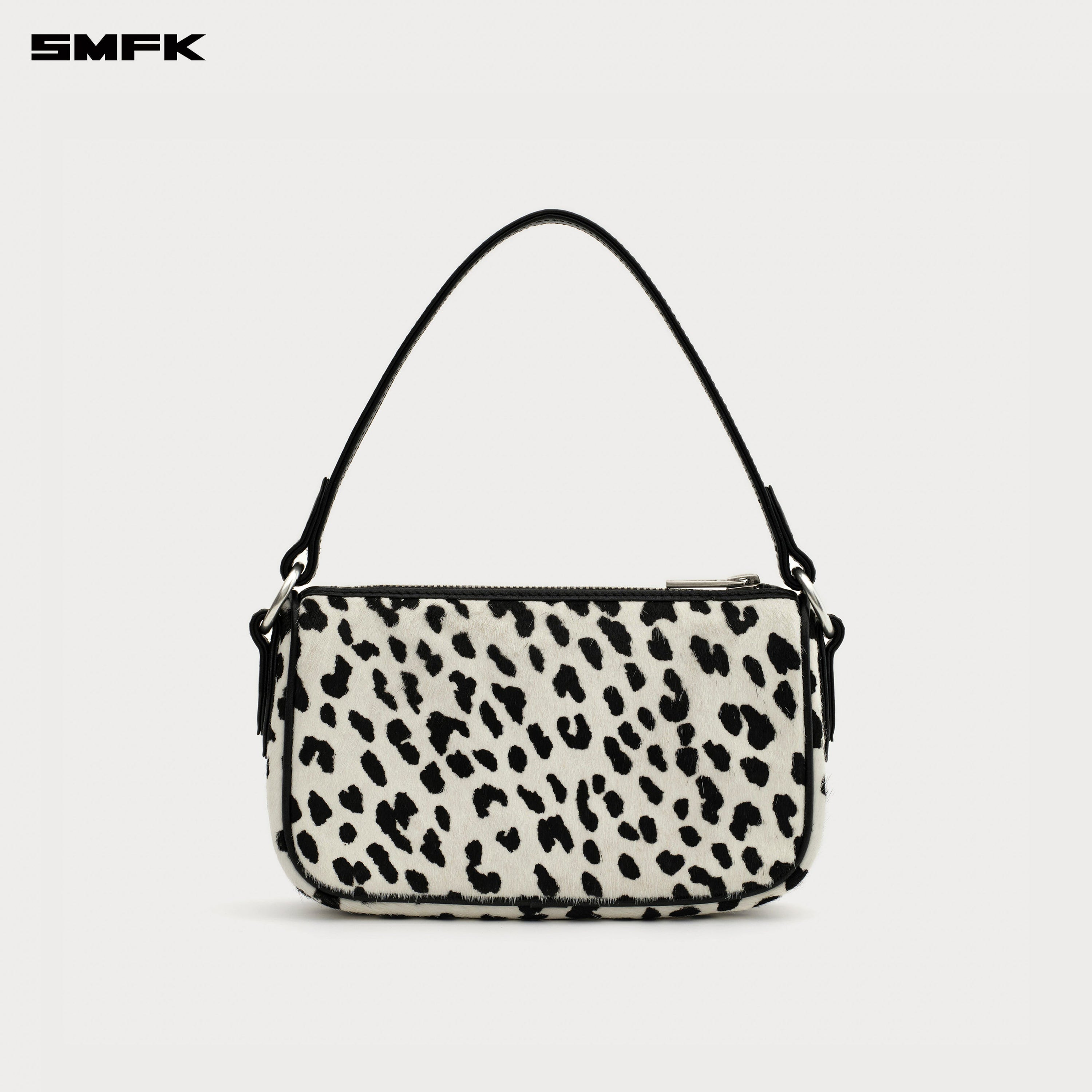 COMPASS BADGE Cross White Leopard Bag (Small) - SMFK Official