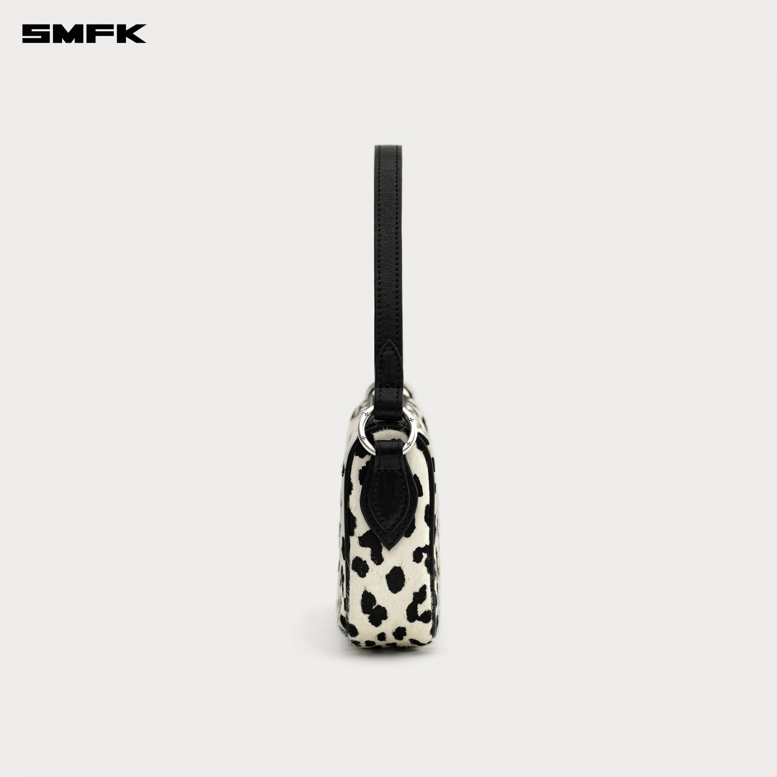 COMPASS BADGE Cross White Leopard Bag (Small) - SMFK Official