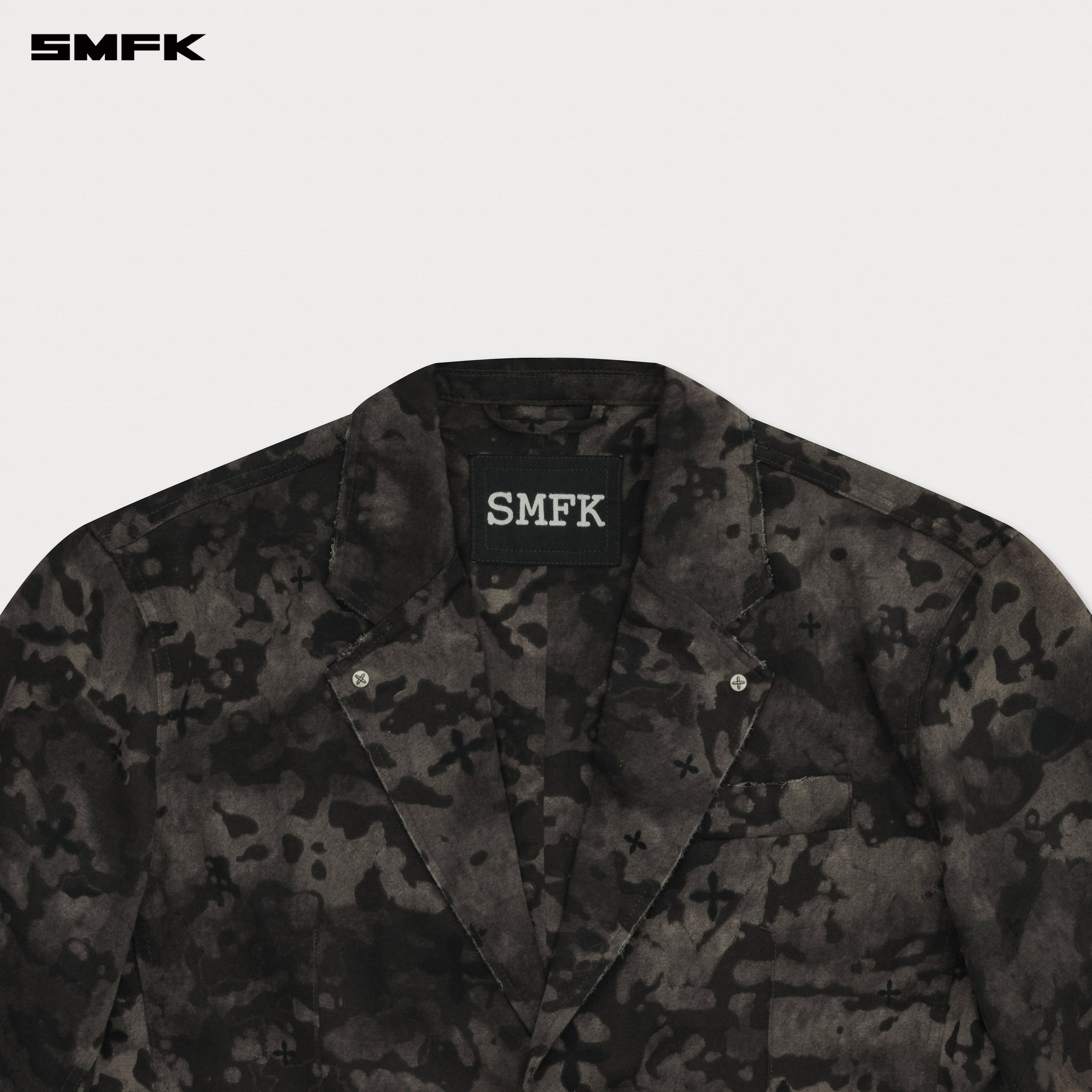 Compass Black Camouflage Oversize Suit - SMFK Official