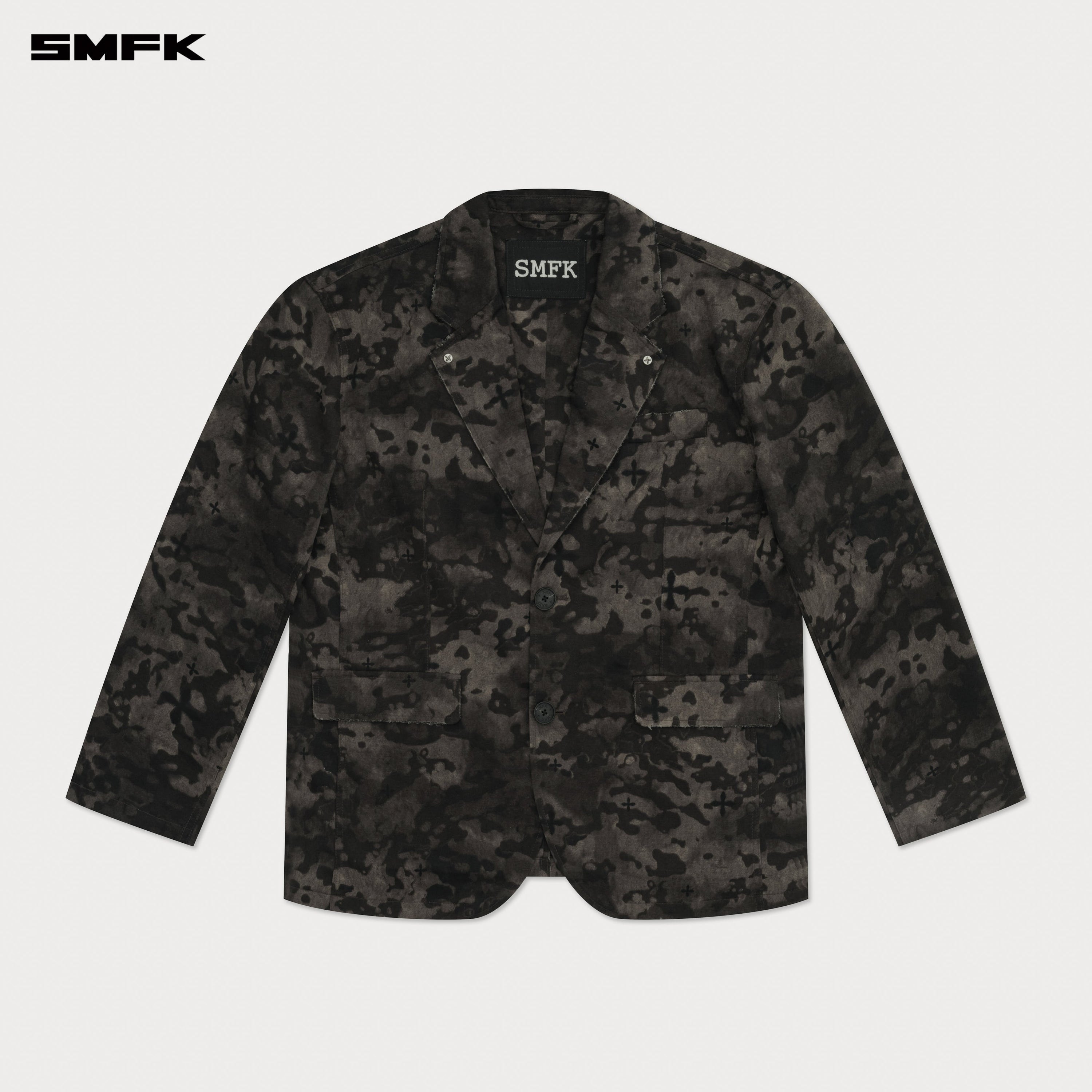 Compass Black Camouflage Oversize Suit - SMFK Official