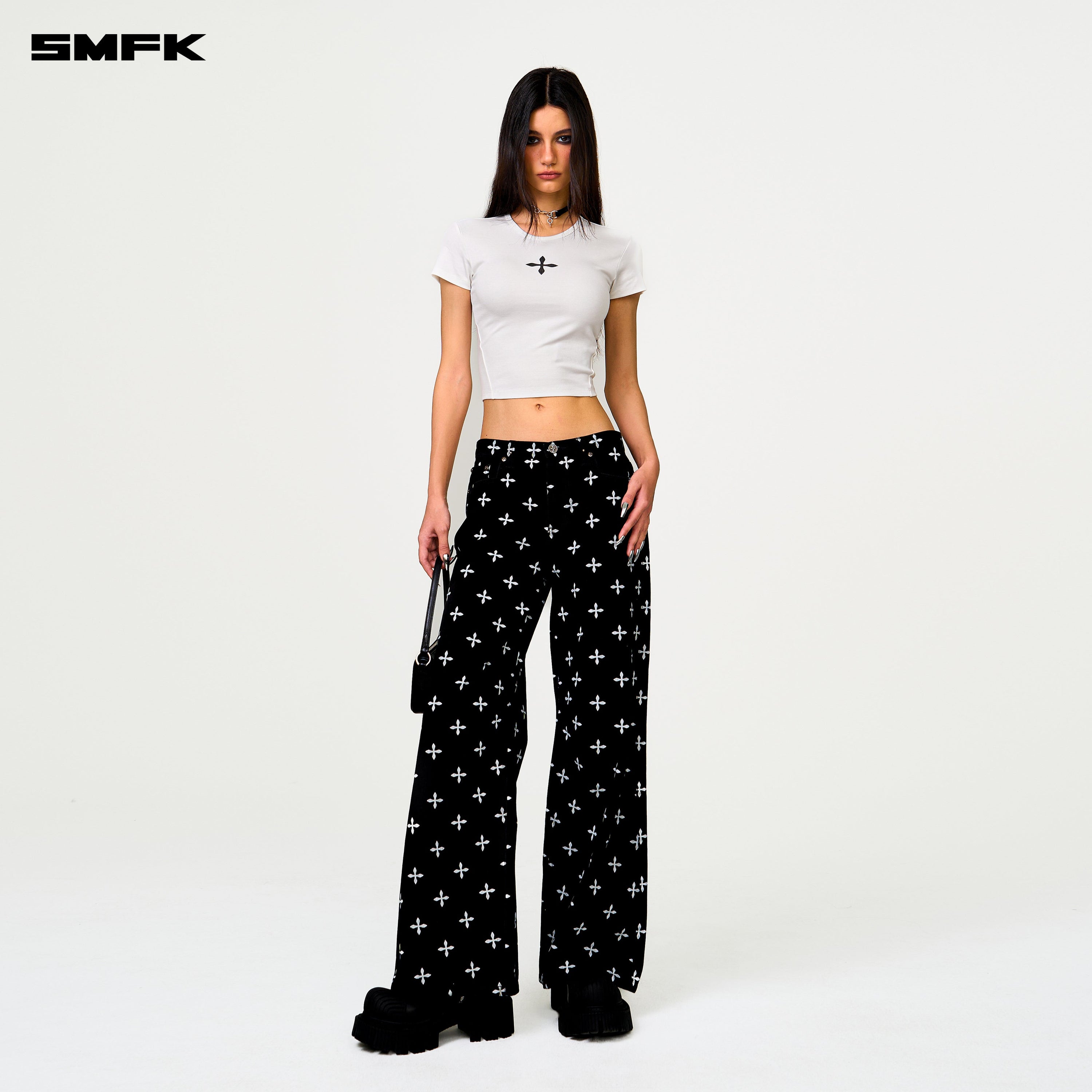 Compass Black Garden Classic Wide - Leg Jeans - SMFK Official