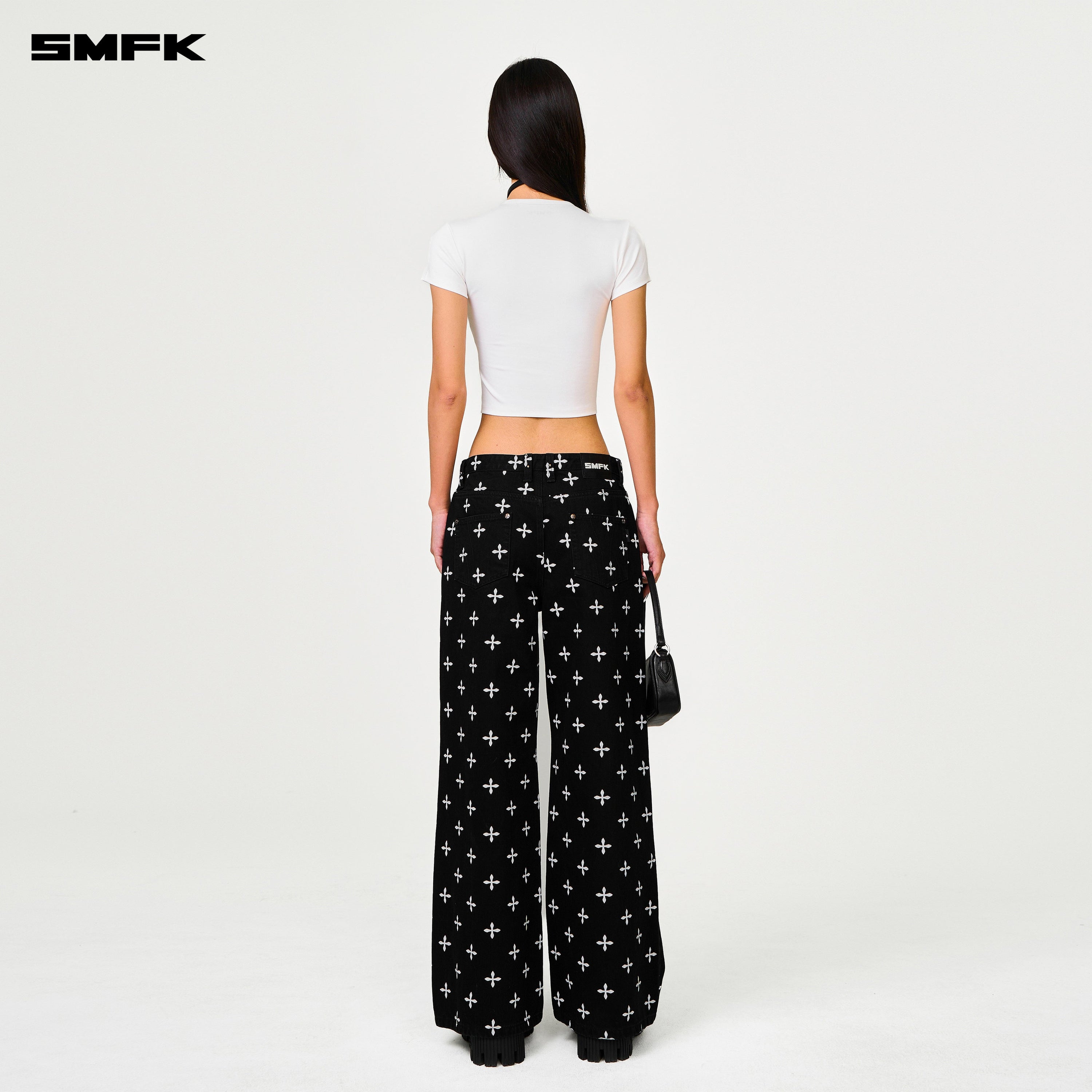 Compass Black Garden Classic Wide - Leg Jeans - SMFK Official