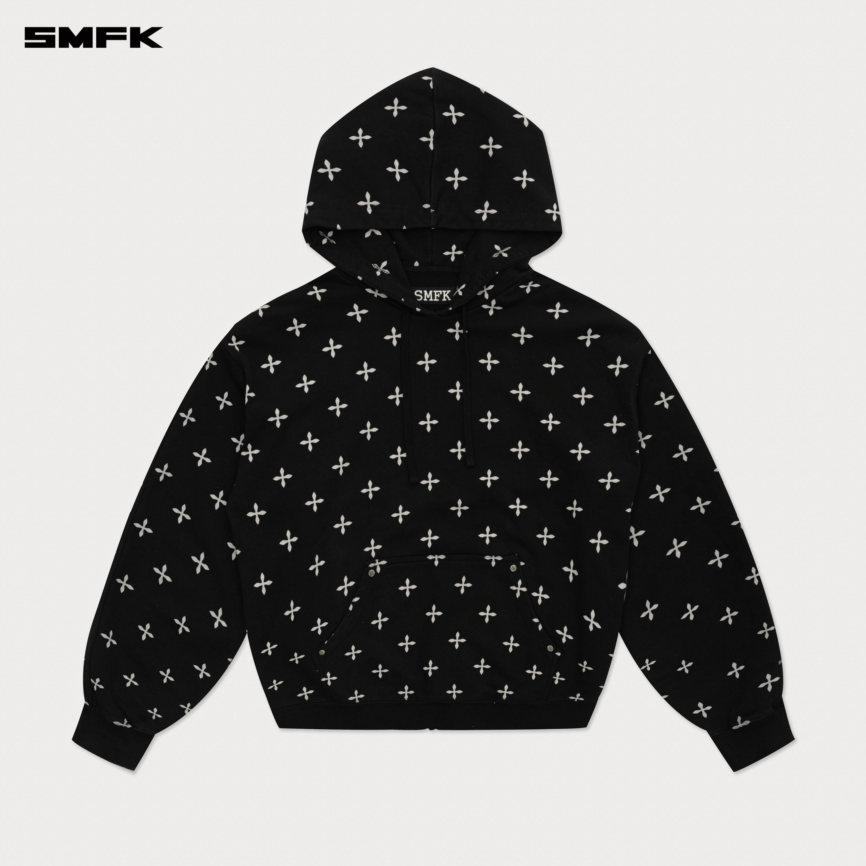 Compass Black Garden Oversize Hoodie - SMFK Official