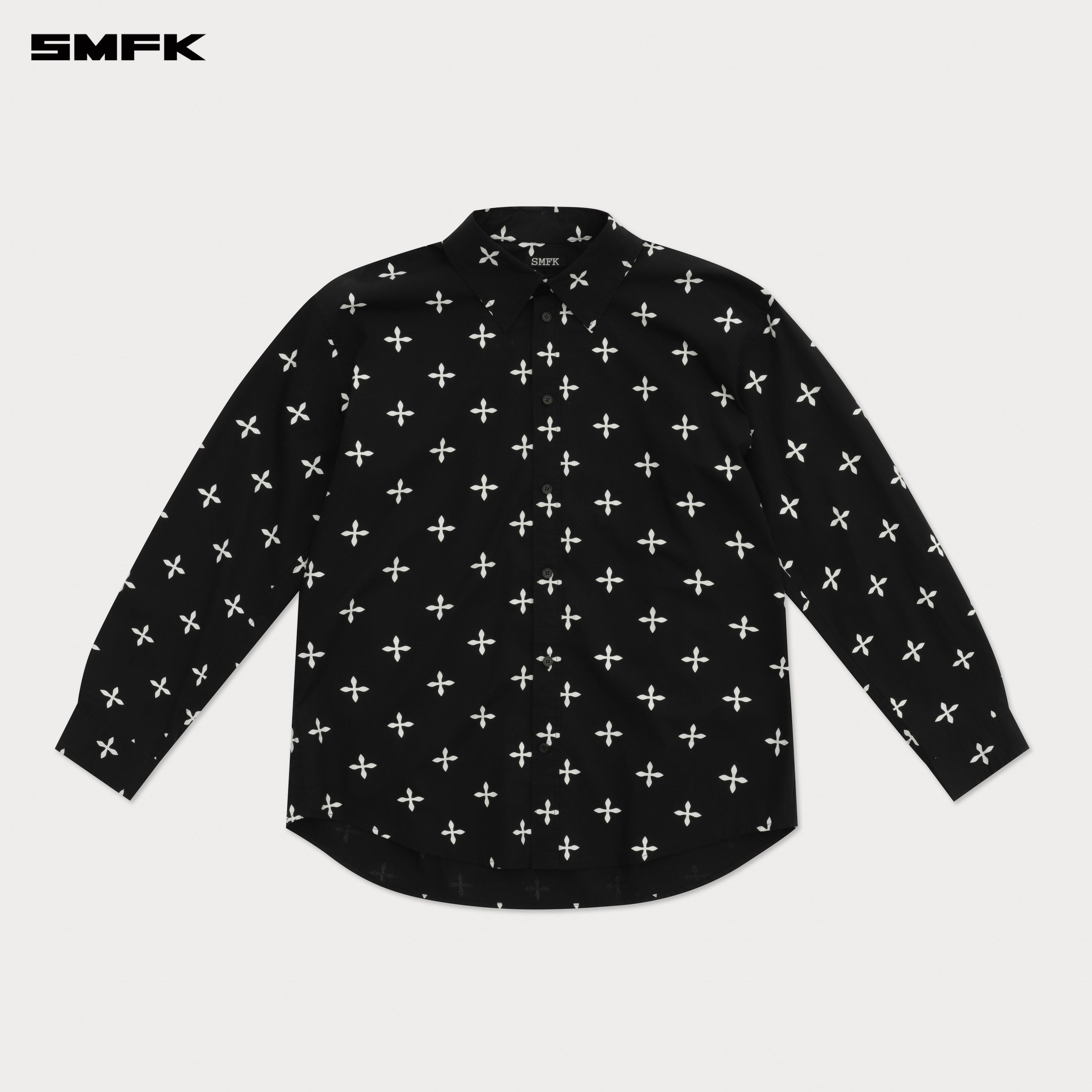 Compass Black Garden Oversize Shirt - SMFK Official