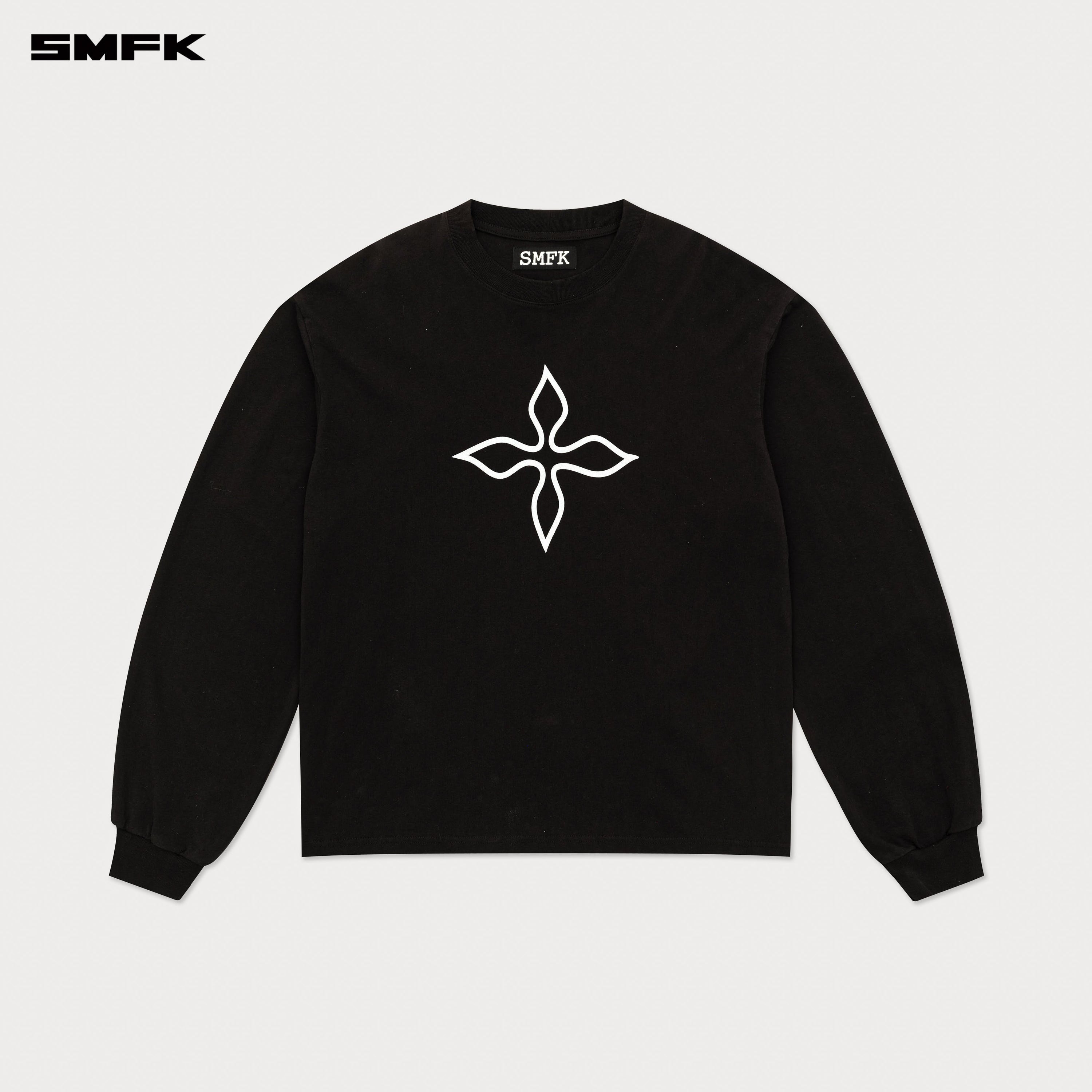 Compass Black Magnolia Oversize Sweatshirt - SMFK Official