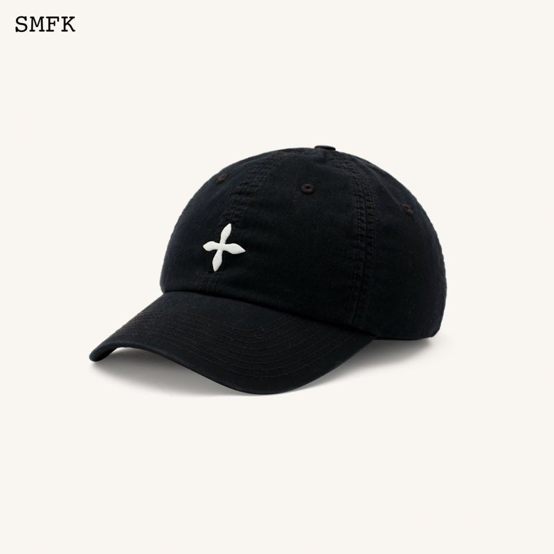 Compass Classic Cross Baseball Cap In Black - SMFK Official