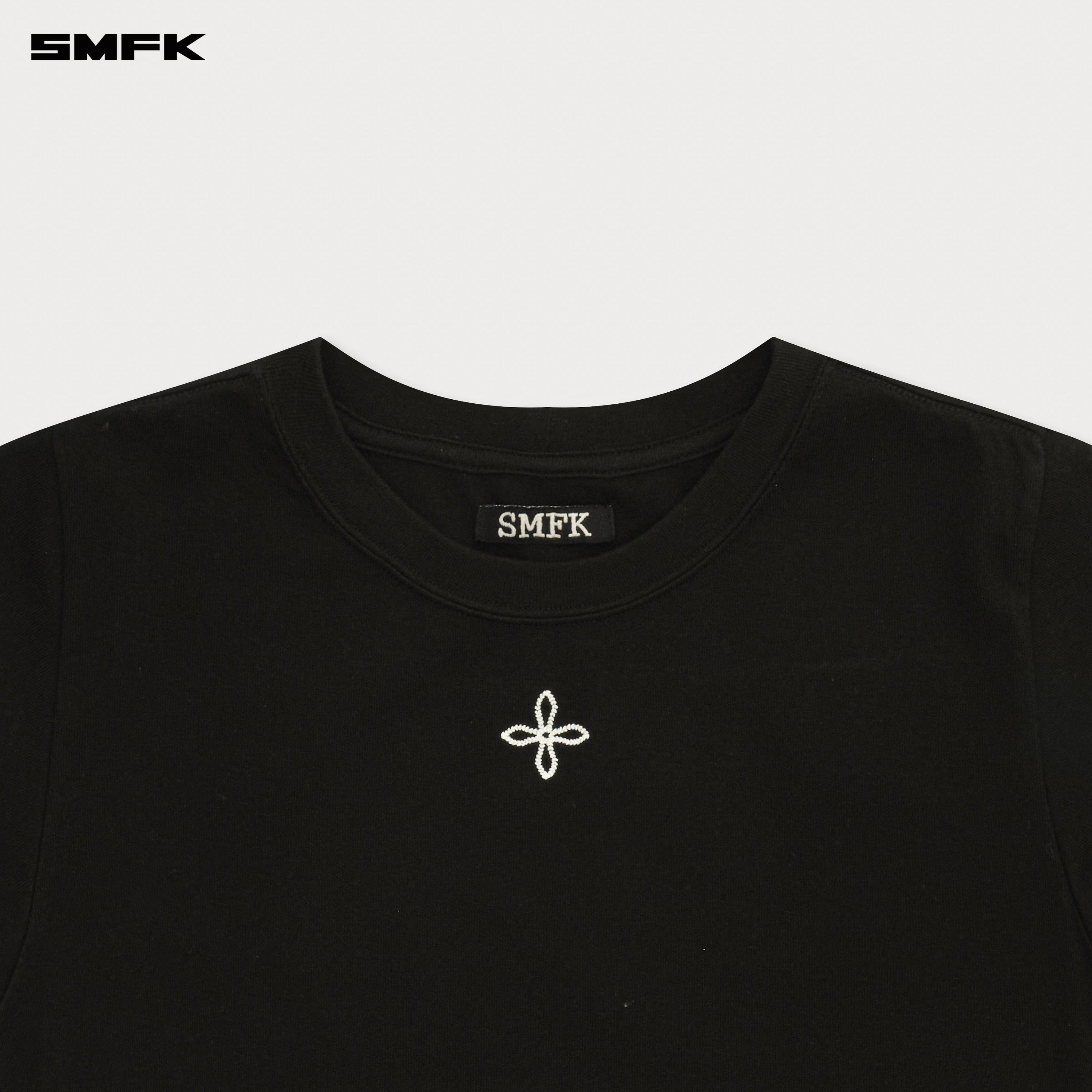 Compass Classic Cross Chain Black Slim Fit Sports Tee - SMFK Official