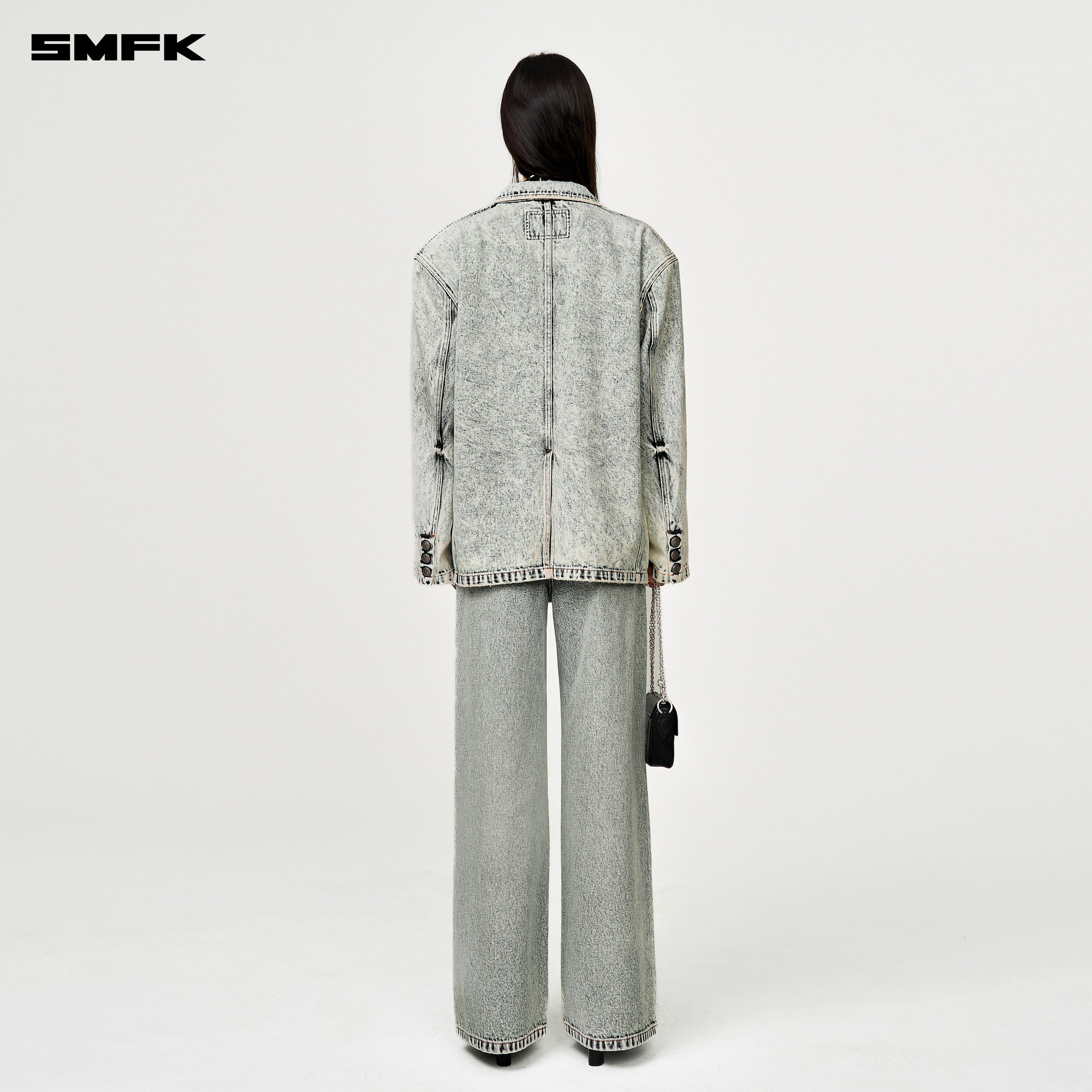 Compass Classic Cross Denim Suit White - SMFK Official