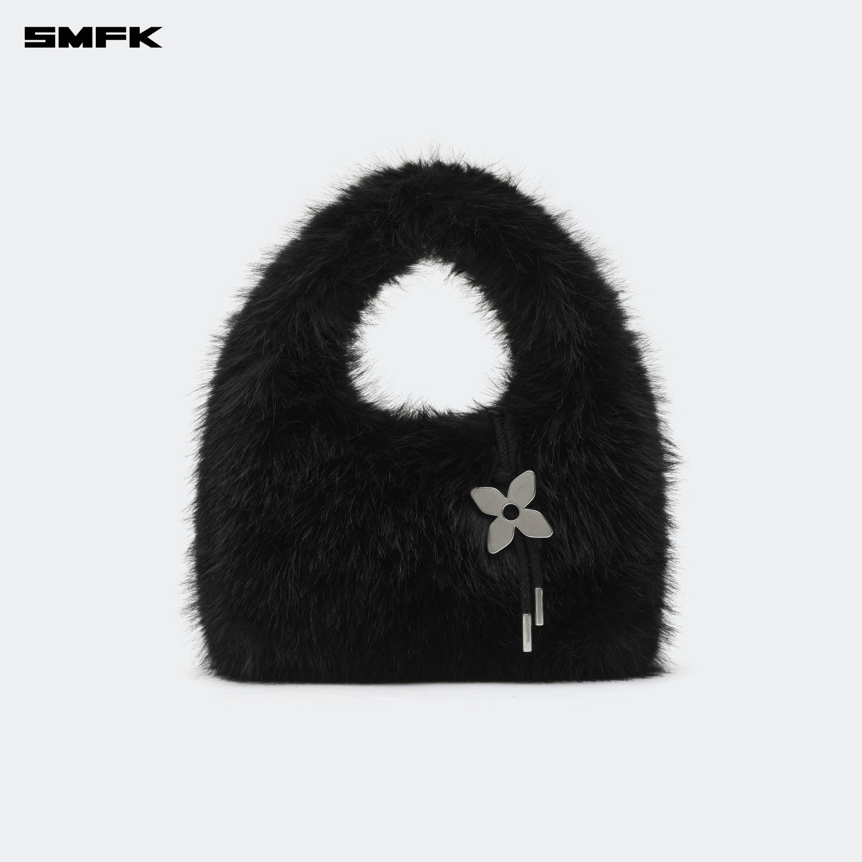 Compass Cobble Small Bag In Black - SMFK Official