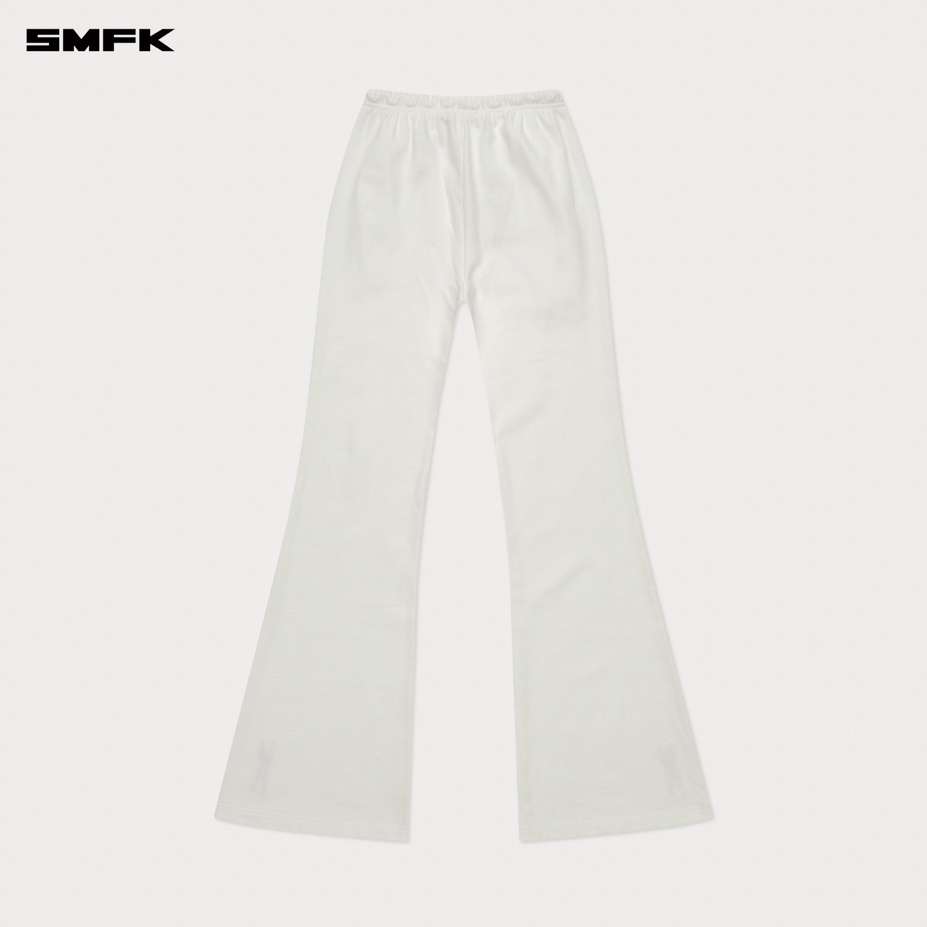 Compass Cross Classic Flared Track Pants in White - SMFK Official