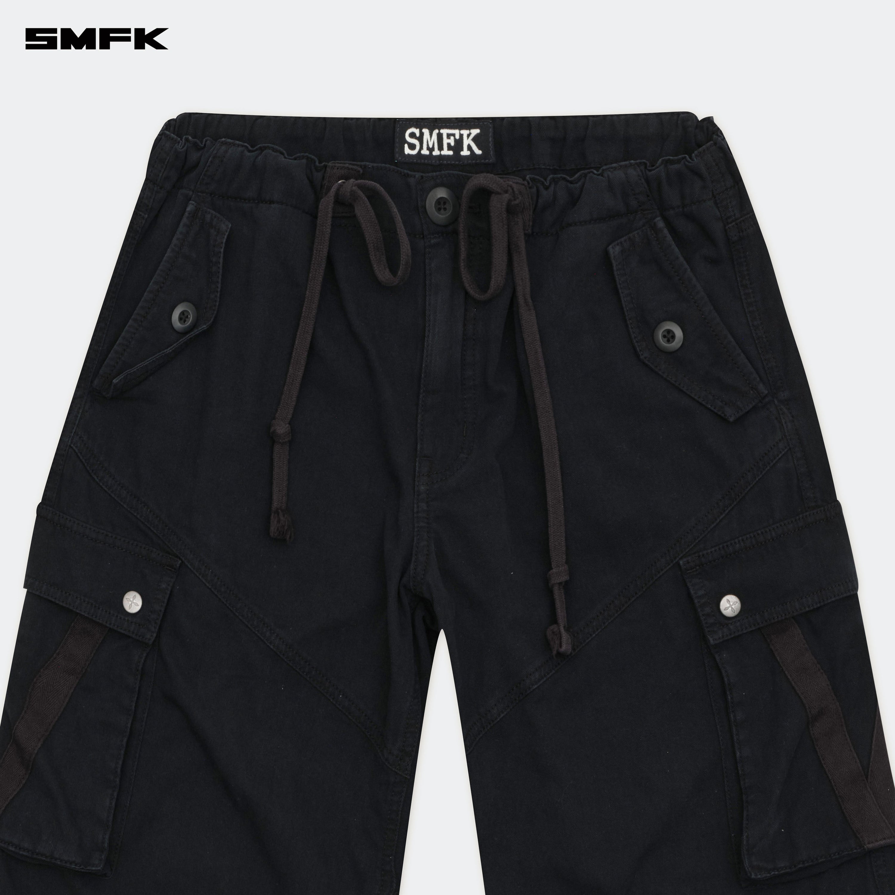 Compass Cyber Tarpan Retro Paratrooper Pants Black - SMFK Official