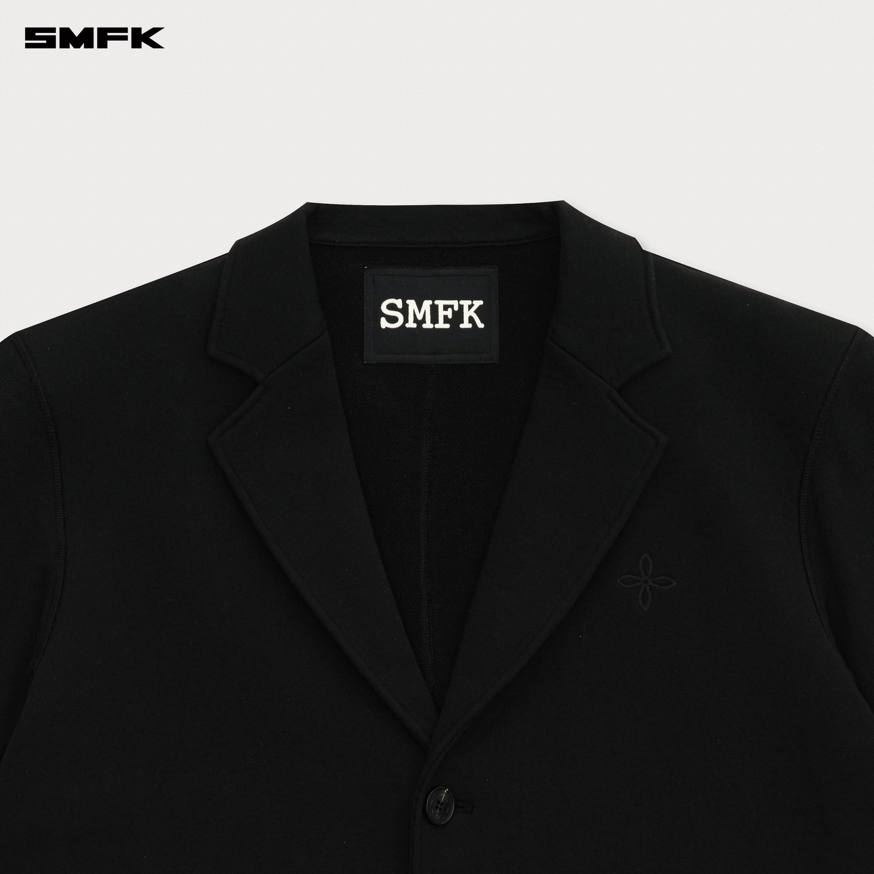 Compass Designer Classical Sports Coat In Black - SMFK Official