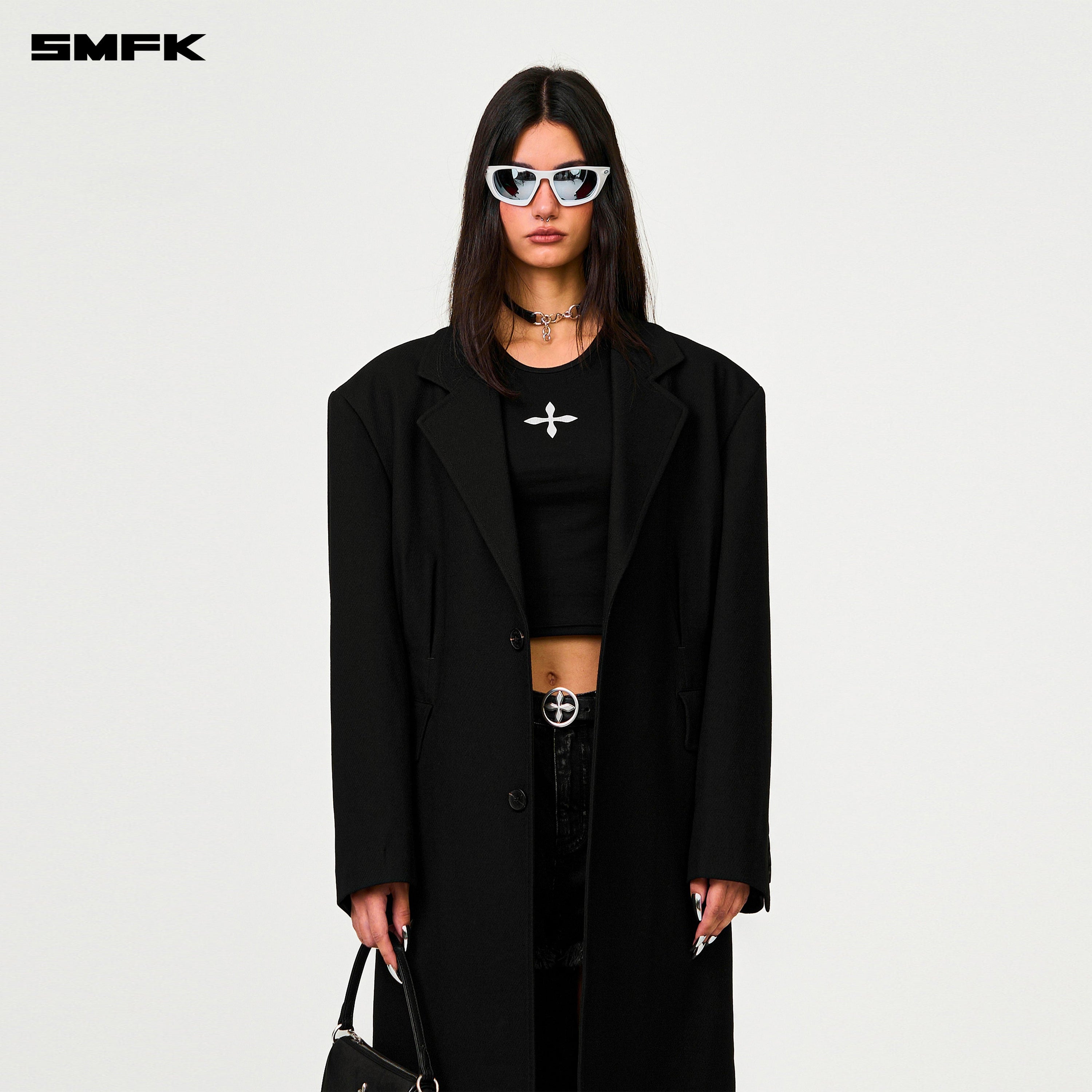 Compass Designer Midnight Trench Coat - SMFK Official