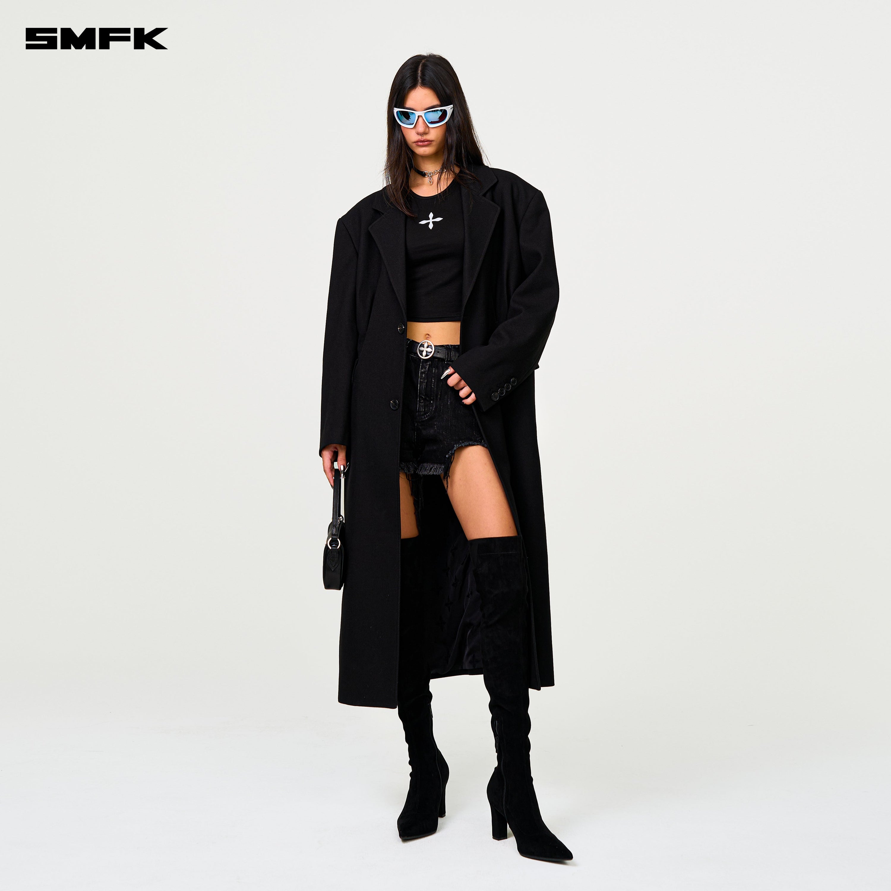 Compass Designer Midnight Trench Coat - SMFK Official