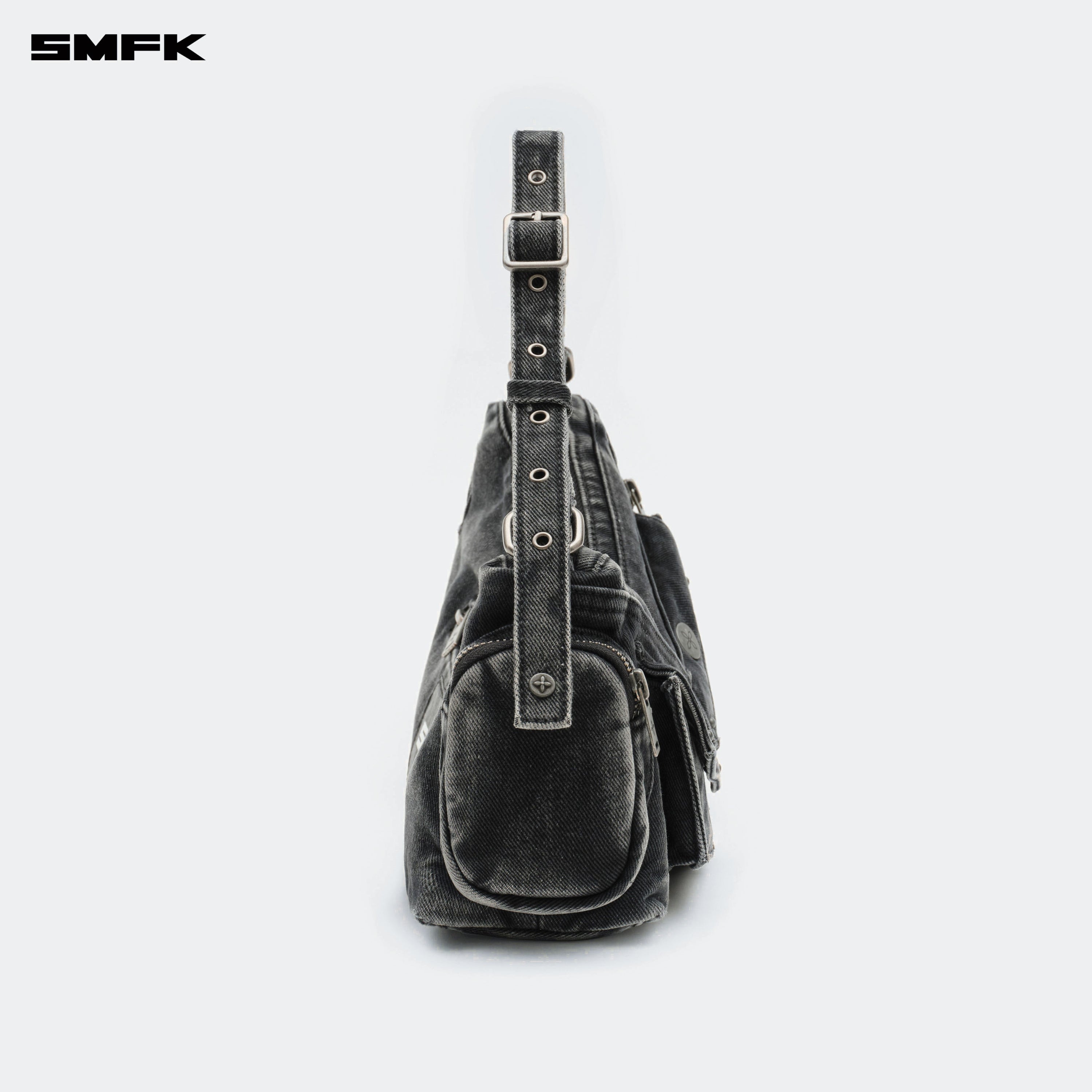 Compass Hips Denim Short Bag Black - SMFK Official