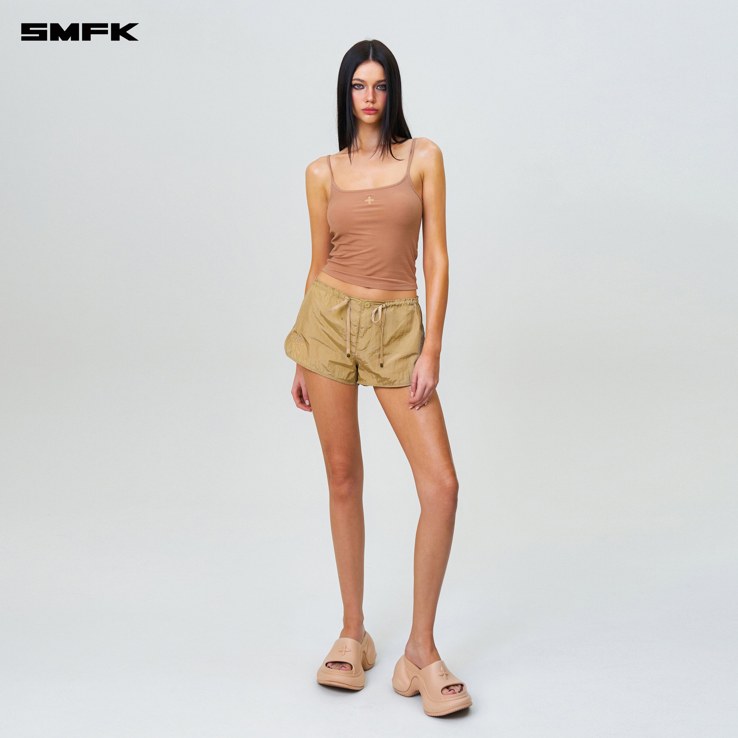 Compass Hug Extra - Long Sports Strap Top Nude - SMFK Official