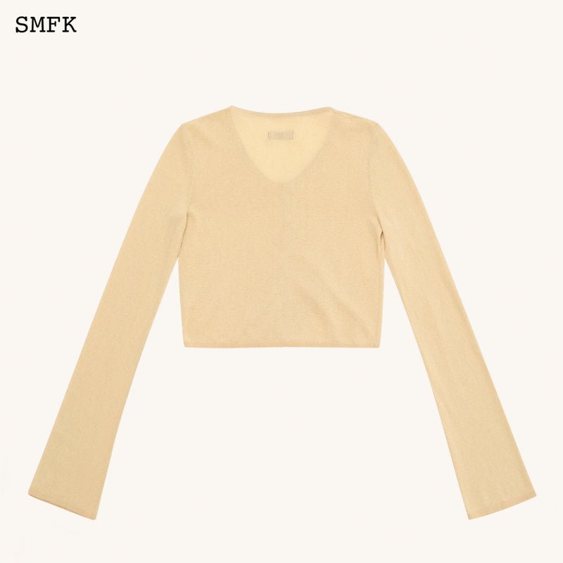 Compass Hug Golden Sand Traditional Knittted Cardigan - SMFK Official