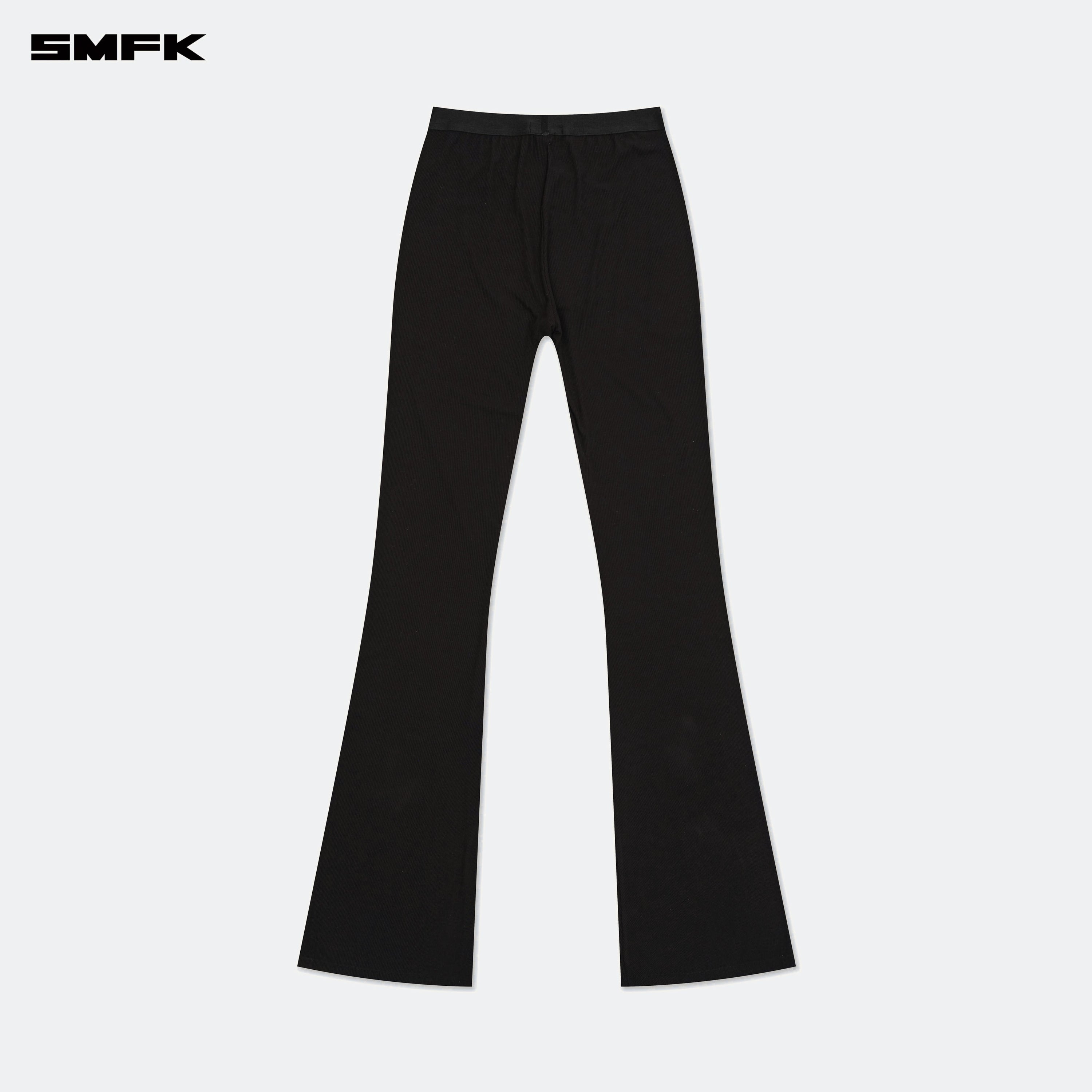 Compass Hug High - Waisted Sports Flared Pants Black - SMFK Official