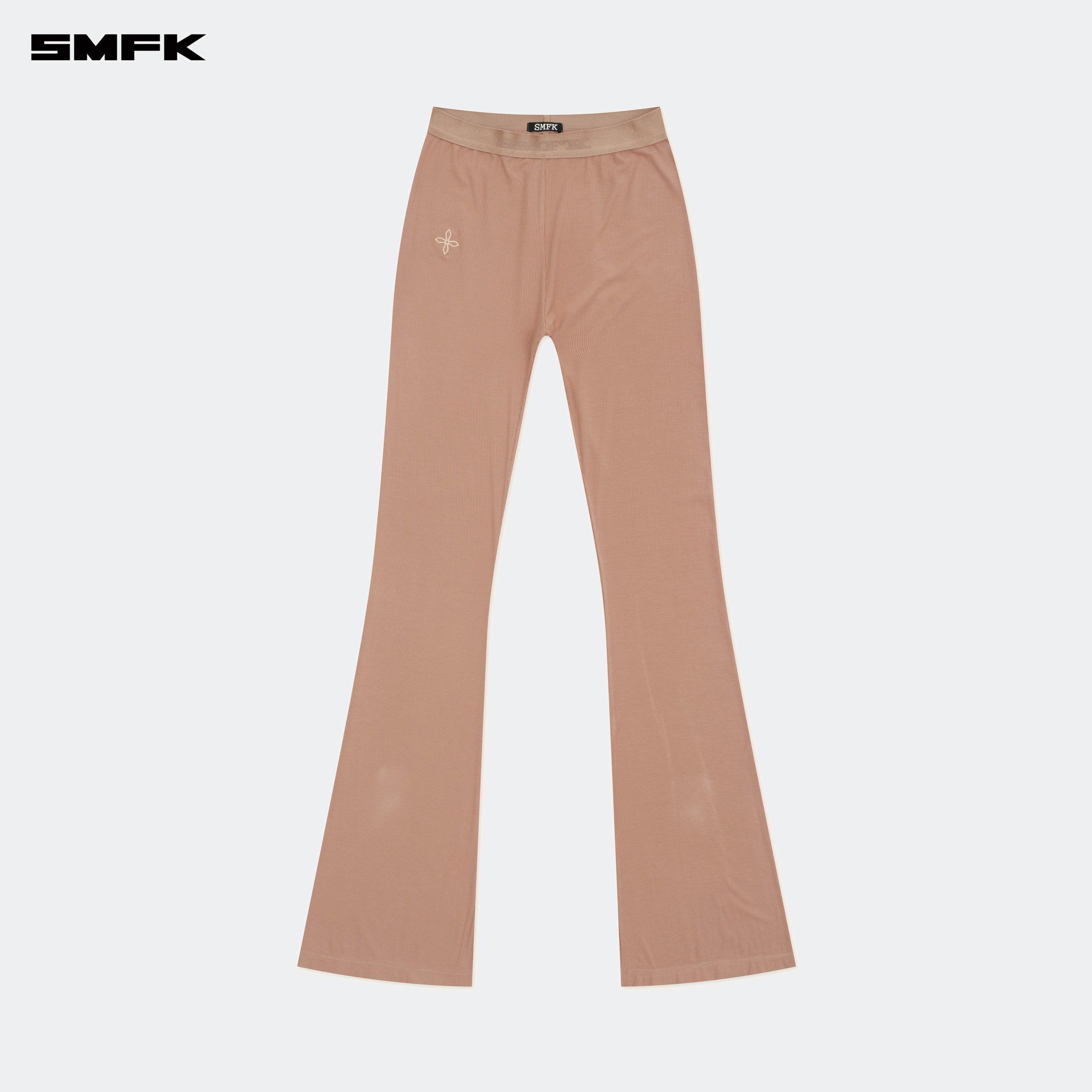 Compass Hug High - Waisted Sports Flared Pants Nude - SMFK Official