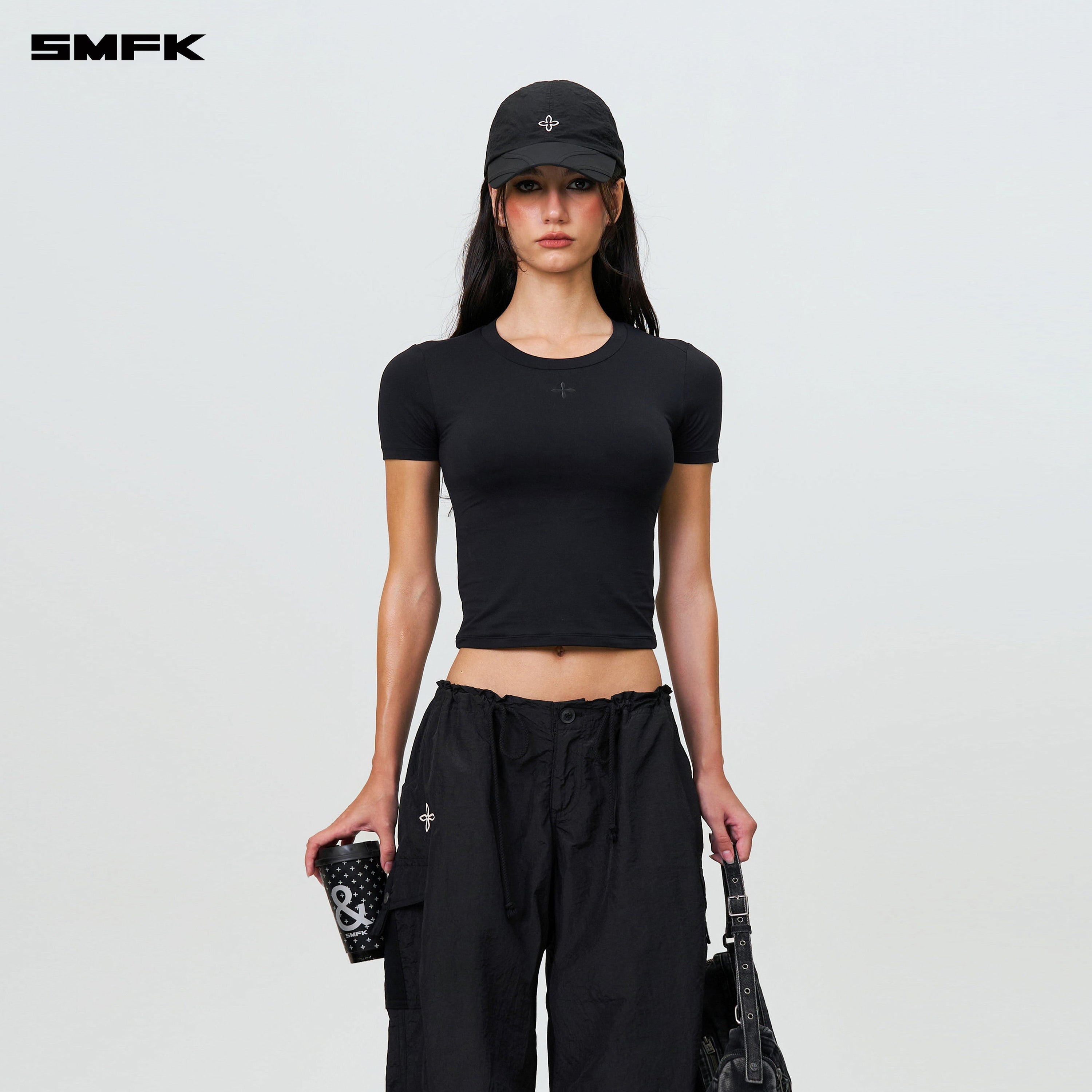 Compass Hug Skin - Tight Fitting Tee Black - SMFK Official