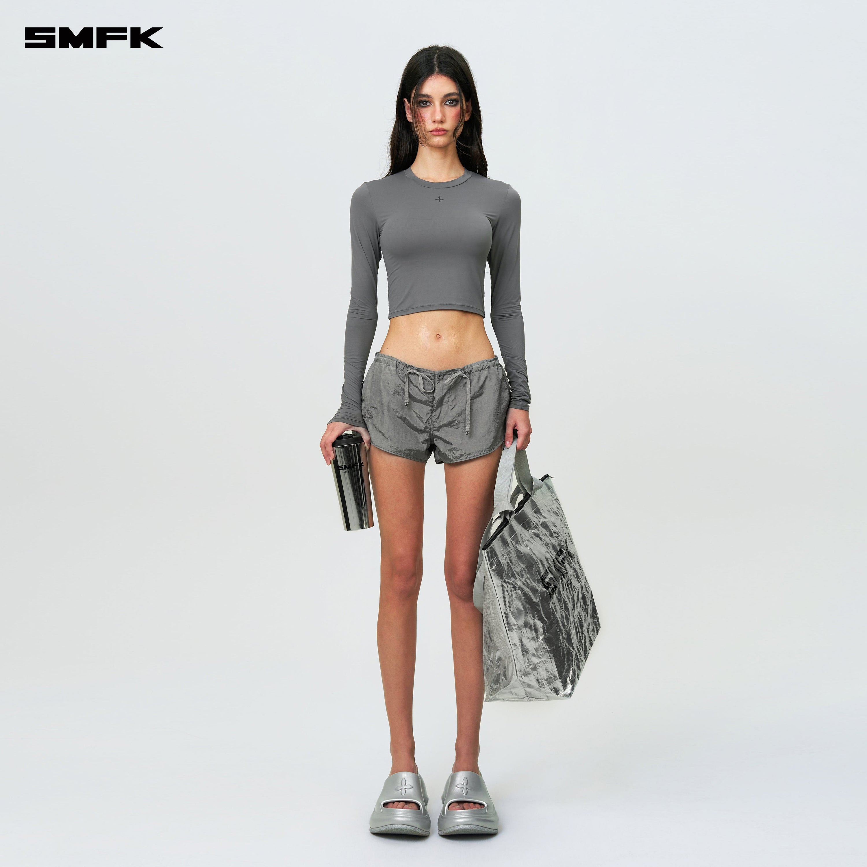 Compass Hug Skin - Tight Fitting Top Dark Gray - SMFK Official