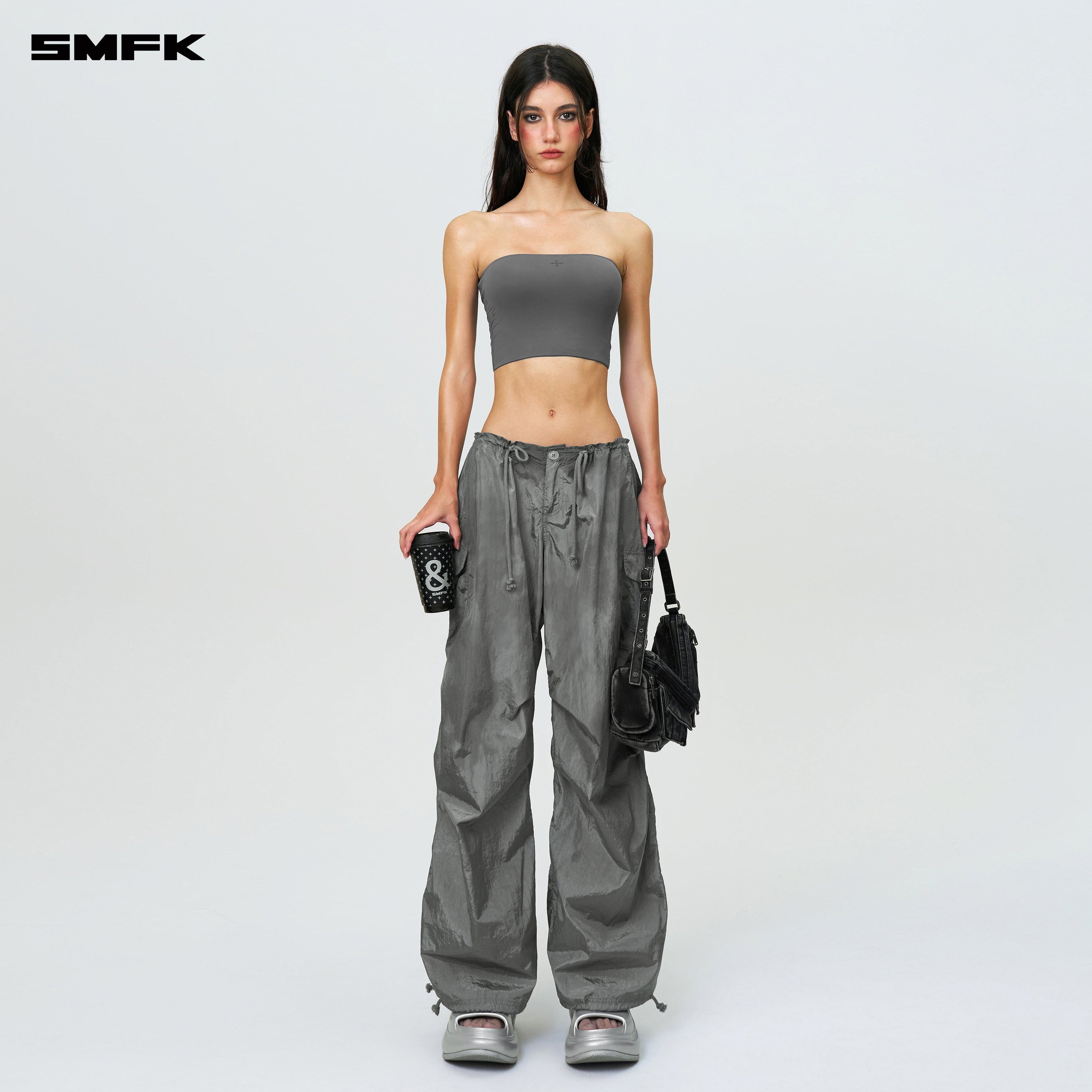 Compass Hug Skin Tube Top Dark Gray - SMFK Official