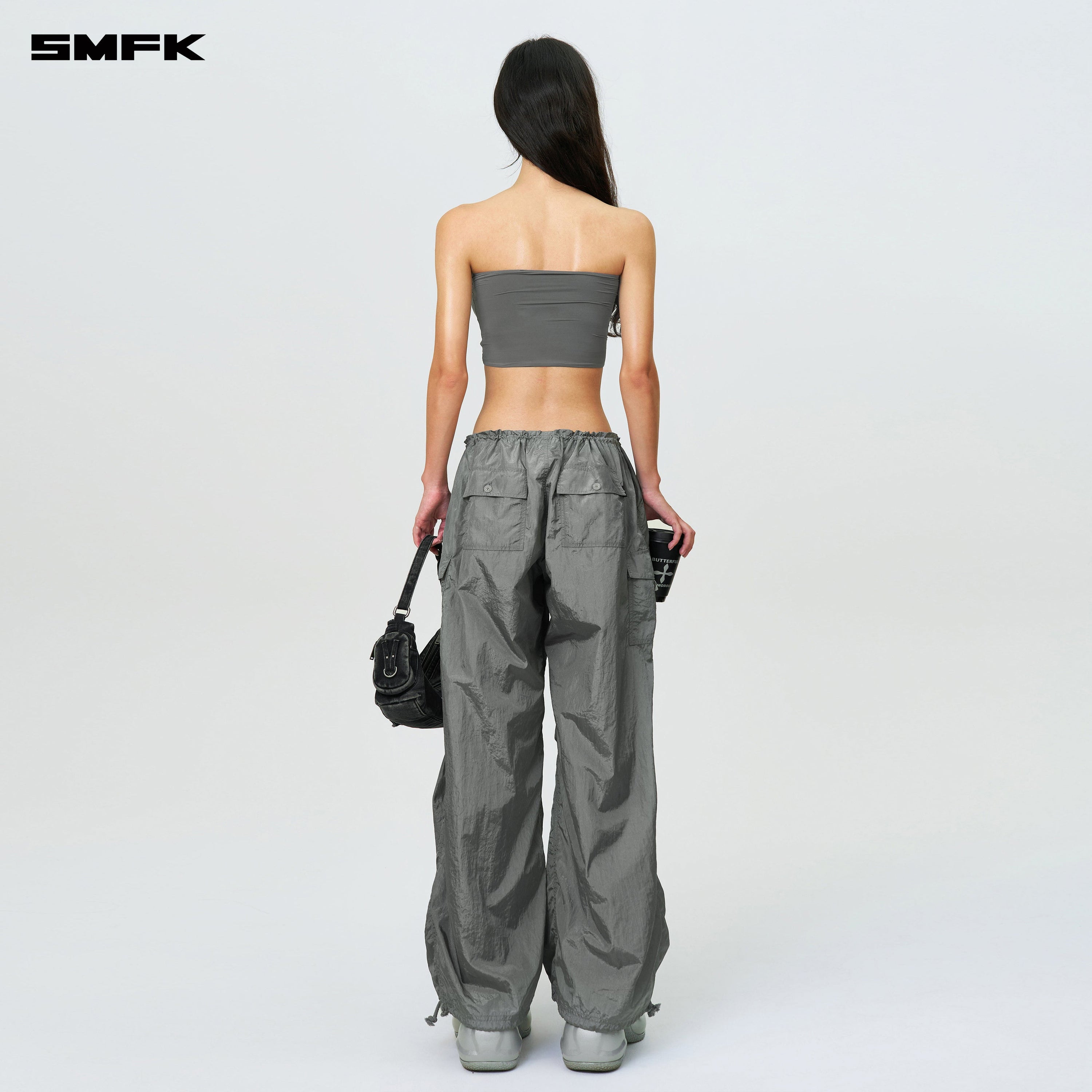 Compass Hug Skin Tube Top Dark Gray - SMFK Official